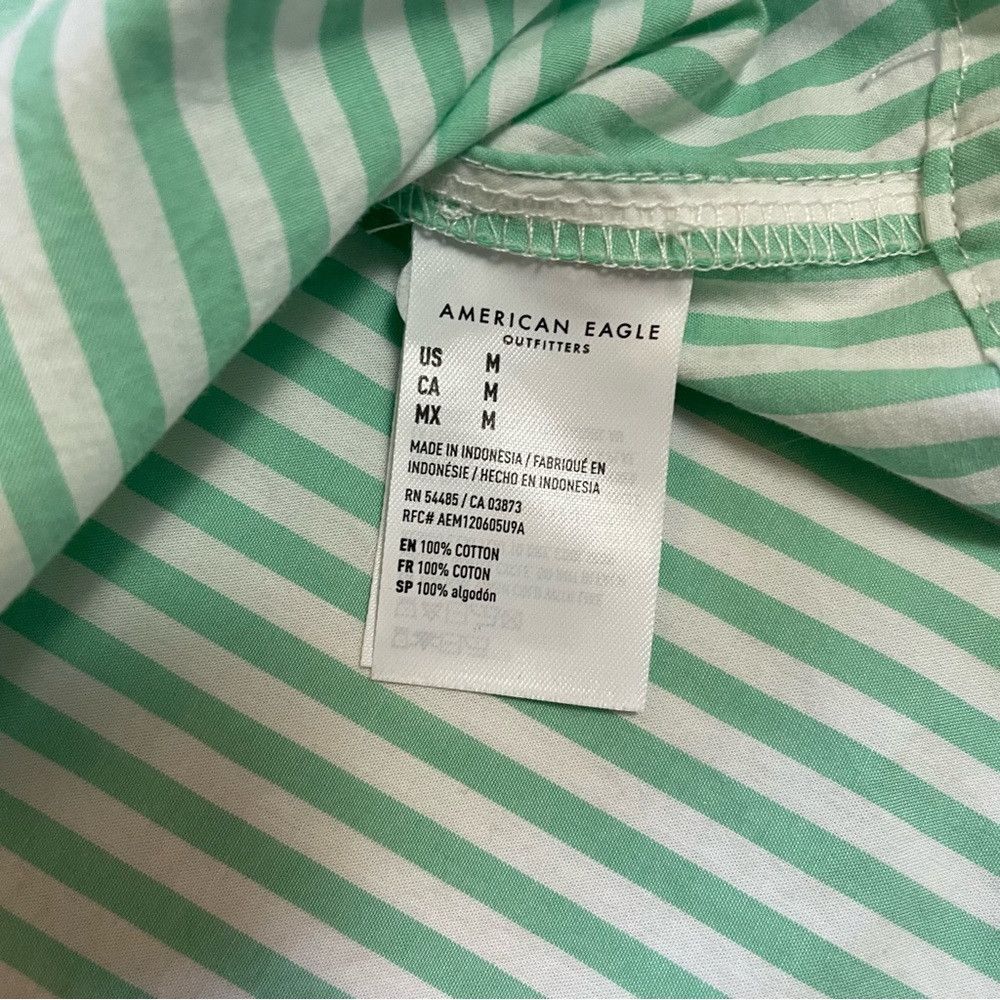 American Eagle Outfitters New American Eagle Outfitters Relaxed Fit Crop Striped Long Size M / US 6-8 / IT 42-44 - 7 Thumbnail