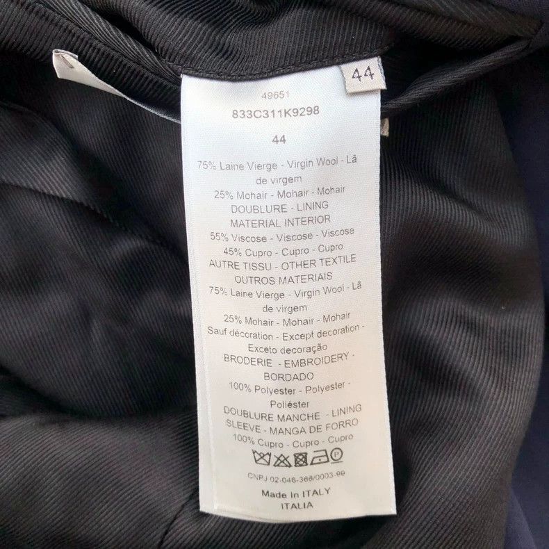 Dior Dior 18ss Stitching Stapler Wool Coat 2501-Nextarrow Size US S / EU 44-46 / 1 - 8 Thumbnail