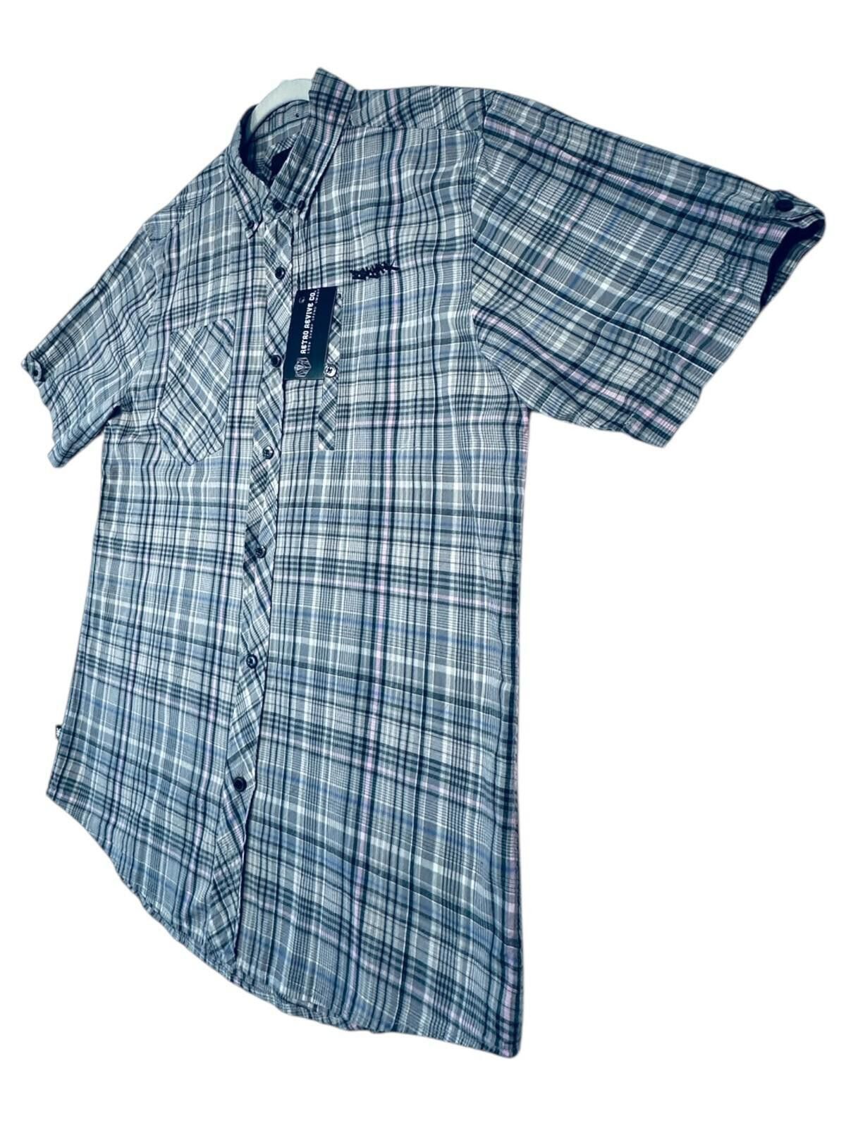 Zoo York Zoo York Shirt Men's UK Size XL Grey Check Short Sleeve Size US XL / EU 56 / 4 - 3 Thumbnail