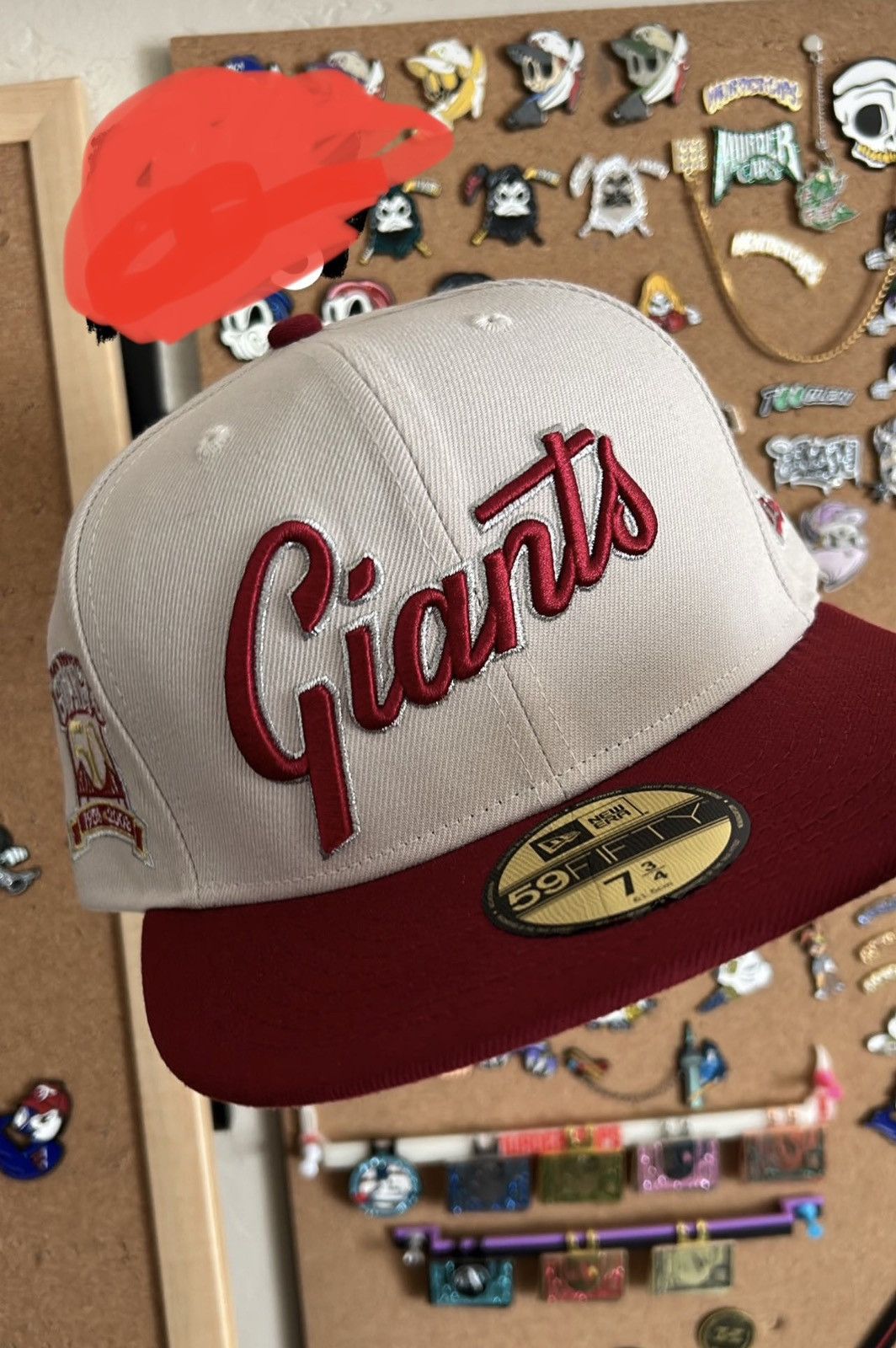 new-era-7-3-4-new-era-giants-script-grailed