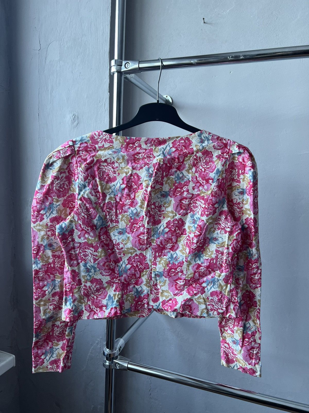 Laura Ashley VINTAGE 80’s LAURA ASHLEY PINK FLORAL ART BUTTON JACKET Uk16 Size XL / US 12-14 / IT 48-50 - 11 Thumbnail