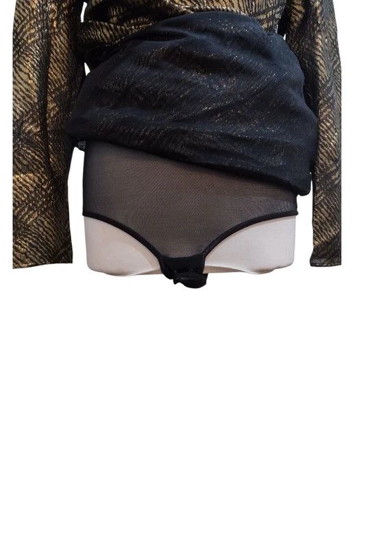 Redemption REDEMPTION SilkMix Metallic Dress DetachableTrainScarf Size M / US 6-8 / IT 42-44 - 9 Thumbnail