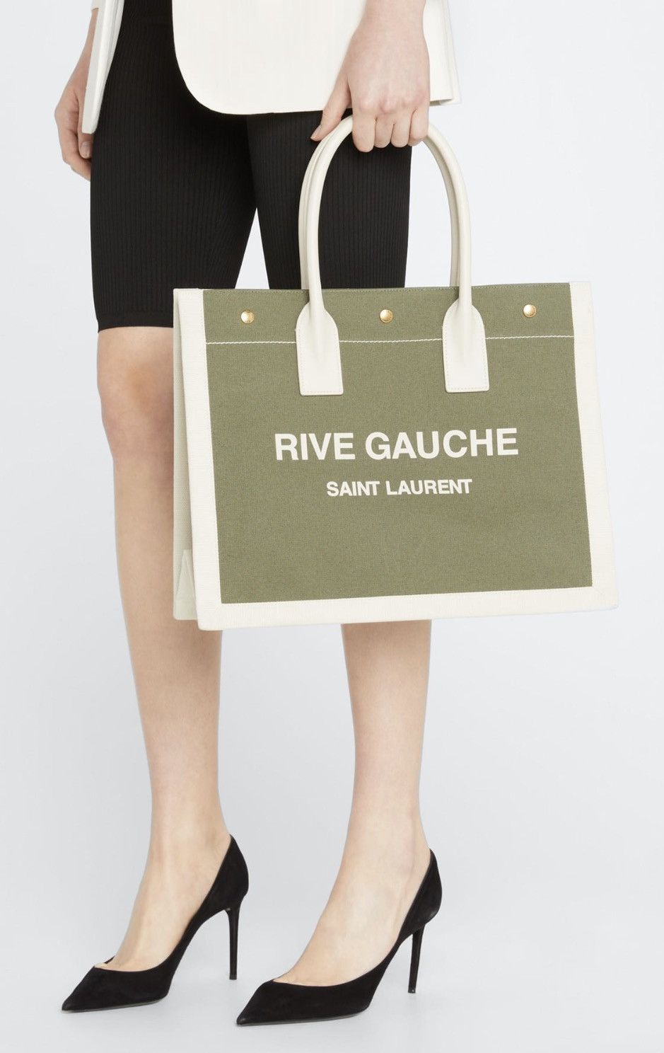 Saint Laurent Paris AUTHENTICATED Saint Laurent Rive Gauche Tote💚Tags attached ✅ Size ONE SIZE - 7 Thumbnail