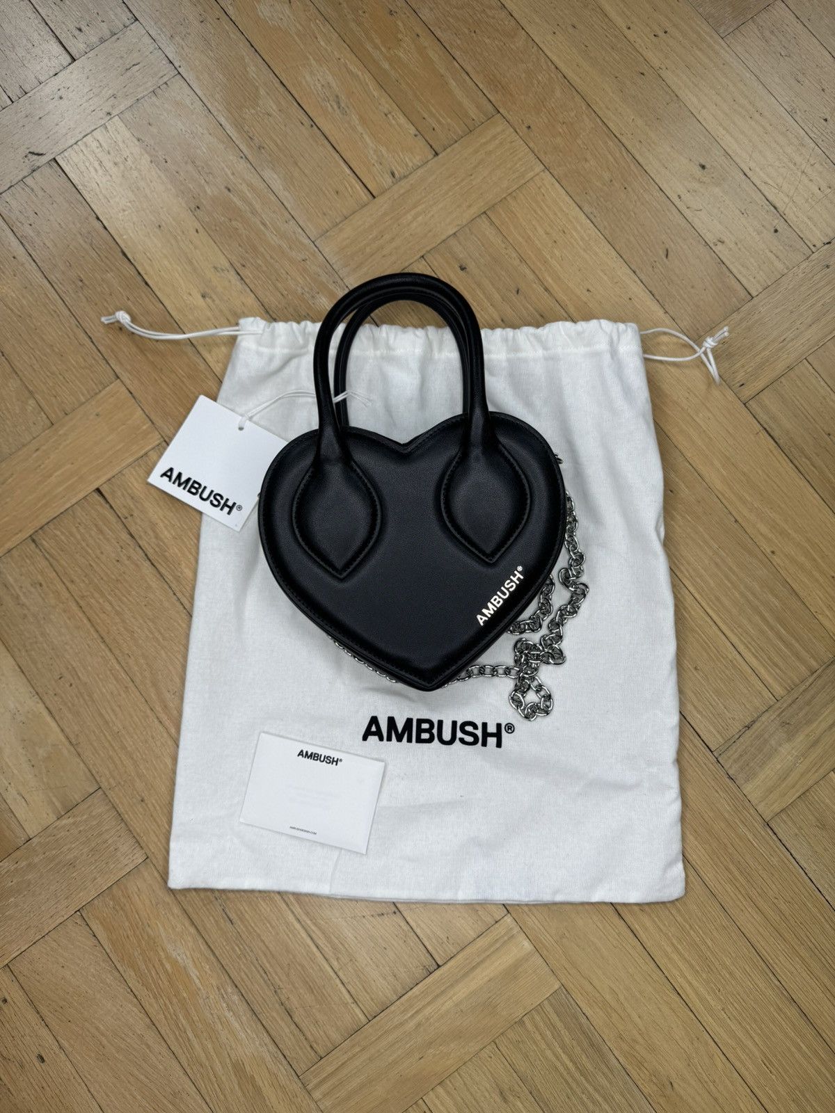 Ambush Design AMBUSH HEART BAG BLACK Size ONE SIZE - 7 Thumbnail
