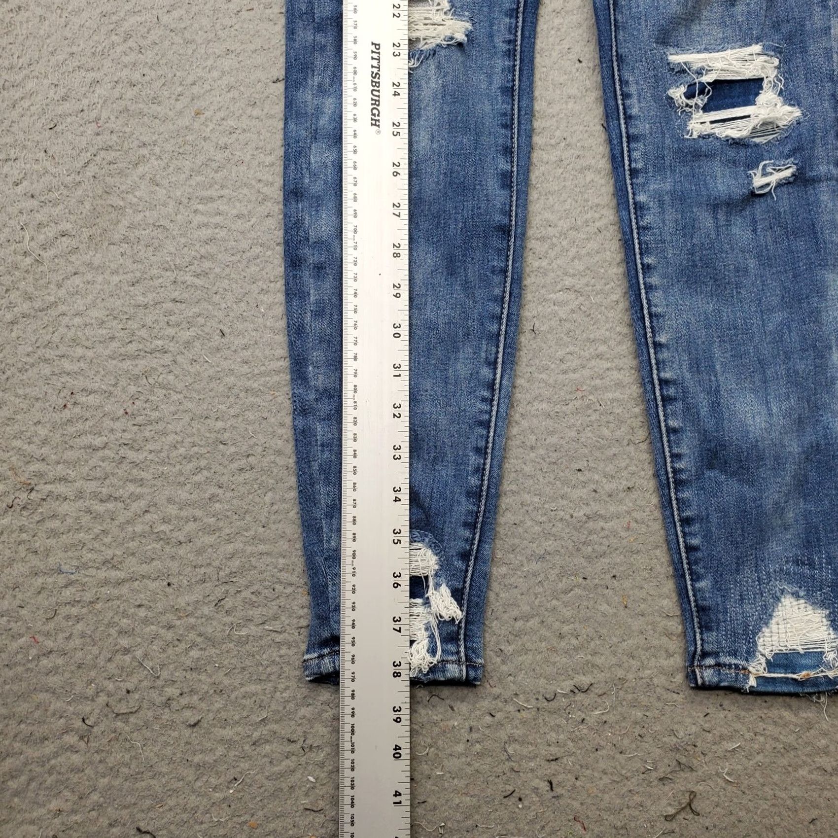 American Eagle Outfitters American Eagle Outfitters Curvy Jegging Jeans Womens 2 Blue Hi-Rise Regular Fit 5-Pocket Denim Jeans Size 26" / US 2 / IT 38 - 3 Thumbnail