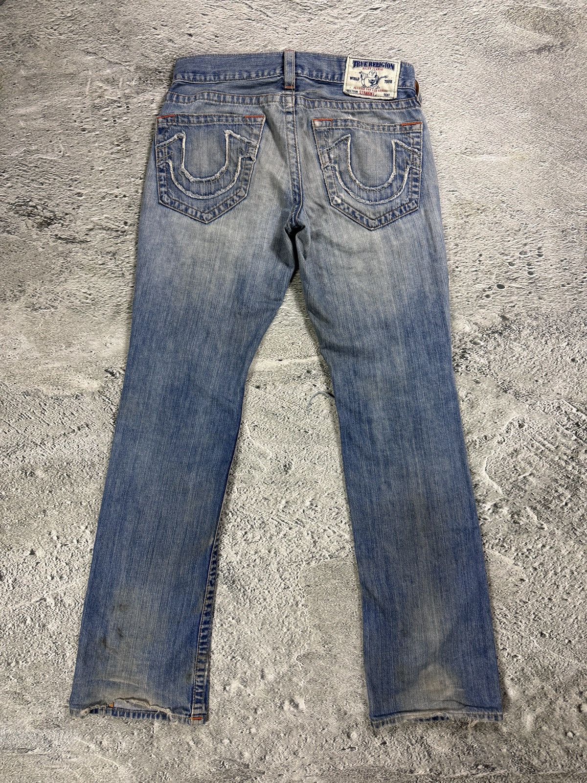True Religion True Religion jeans vintage denim pants blue distressed Size US 31 - 1 Thumbnail