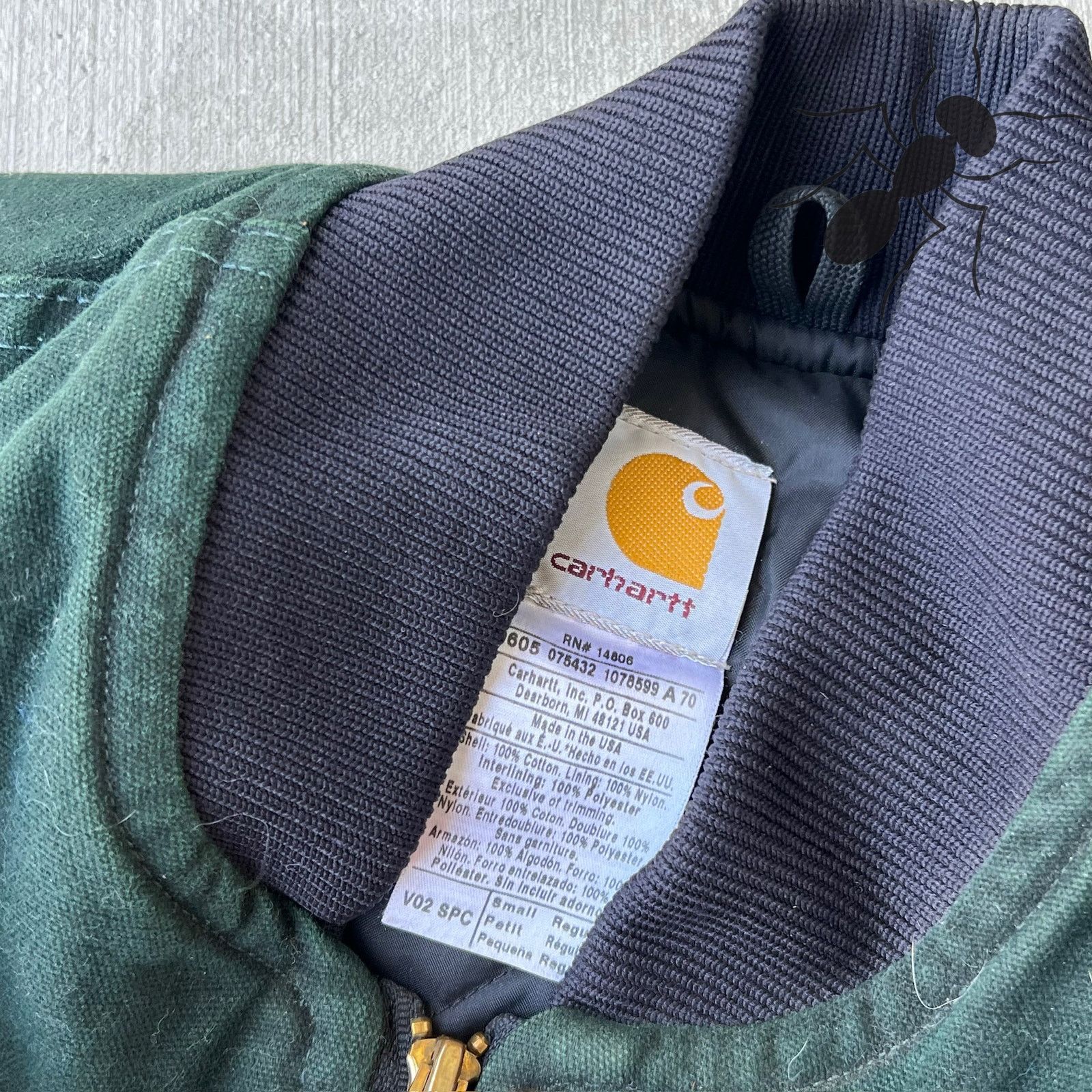 Carhartt × Vintage Carhartt V02 SPC green work wear vest Size US S / EU 44-46 / 1 - 6 Thumbnail