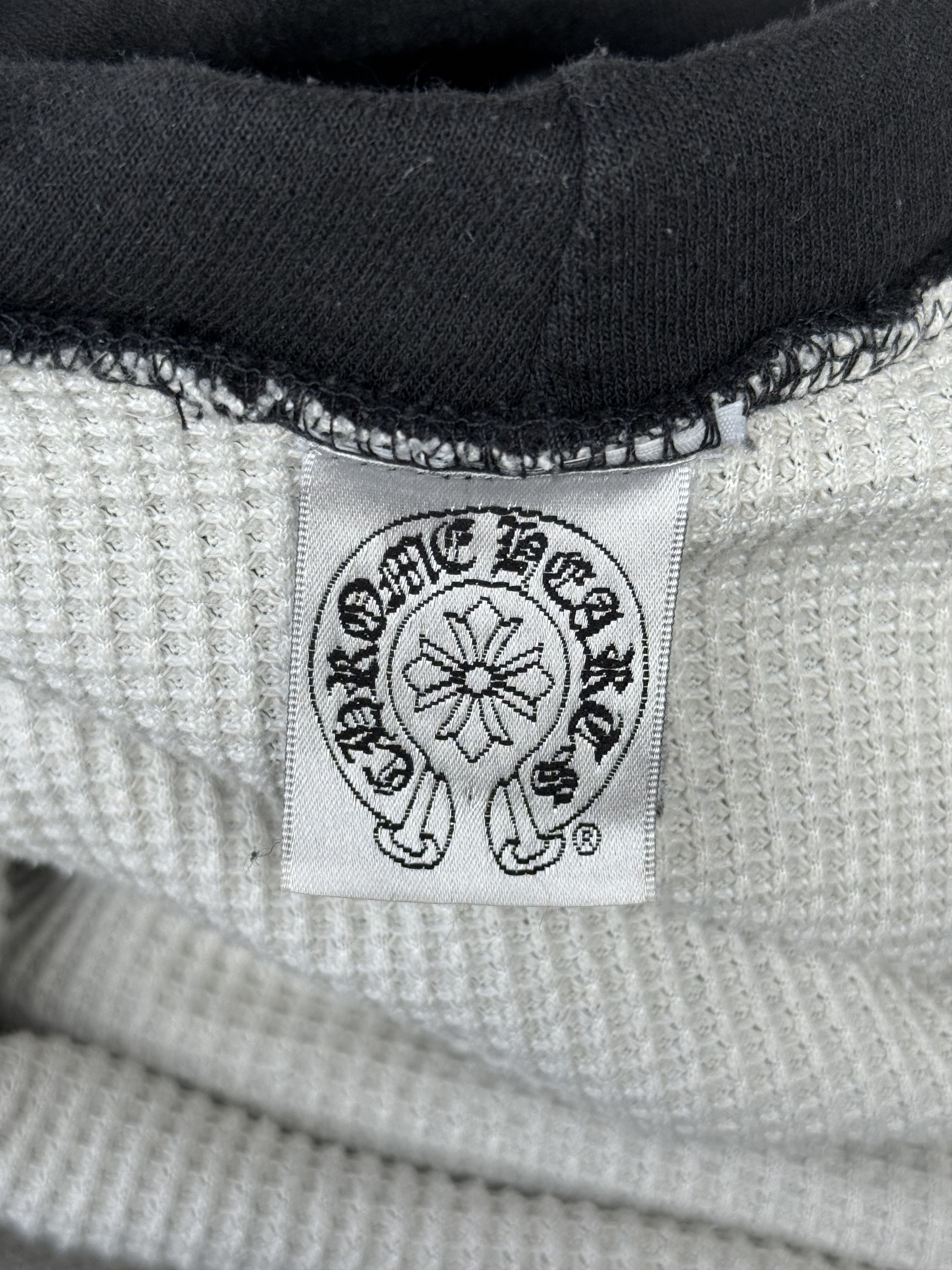 Chrome Hearts Chrome Hearts Black Horseshoe Logo Thermal Hoodie Size US S / EU 44-46 / 1 - 3 Thumbnail