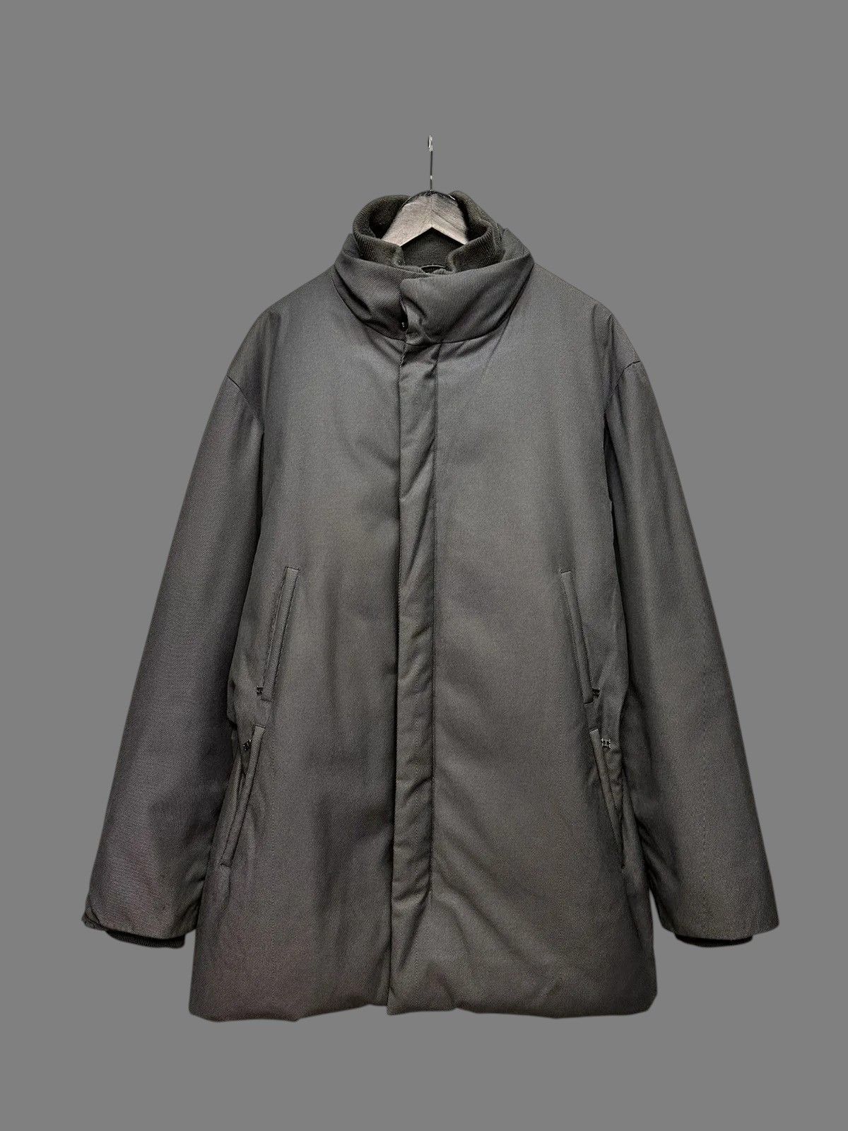 Allsaints Husky Grey Quilted Long Jacket British Country Classic Style Size US L / EU 52-54 / 3 - 2 Thumbnail