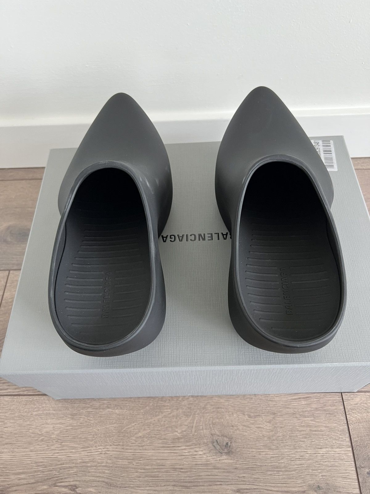Balenciaga Balenciaga Rubber Technoclog Matte Black 40 Size US 7 / EU 40 - 4 Thumbnail