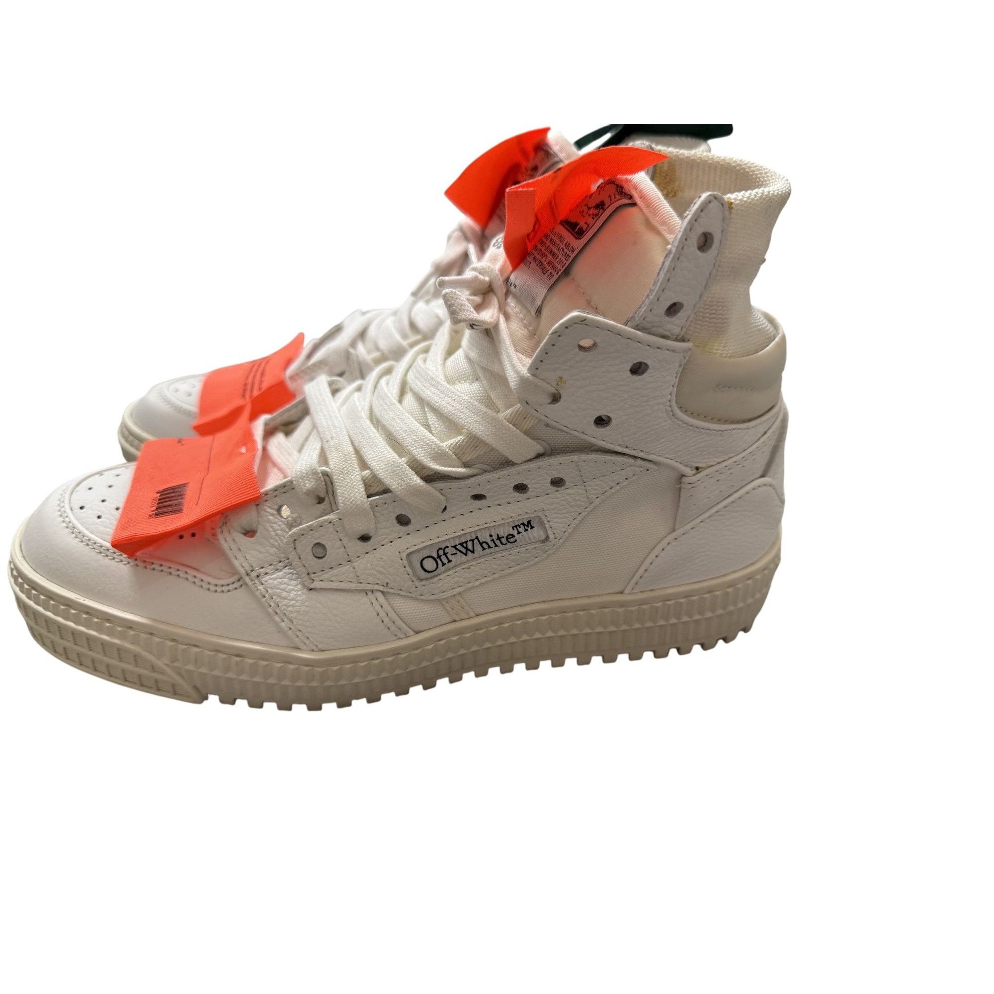 Off-White Off-White Cup Sole 3.0 High-Top Sneakers White/Orange EU 38 Size US 8 / IT 38 - 11 Thumbnail