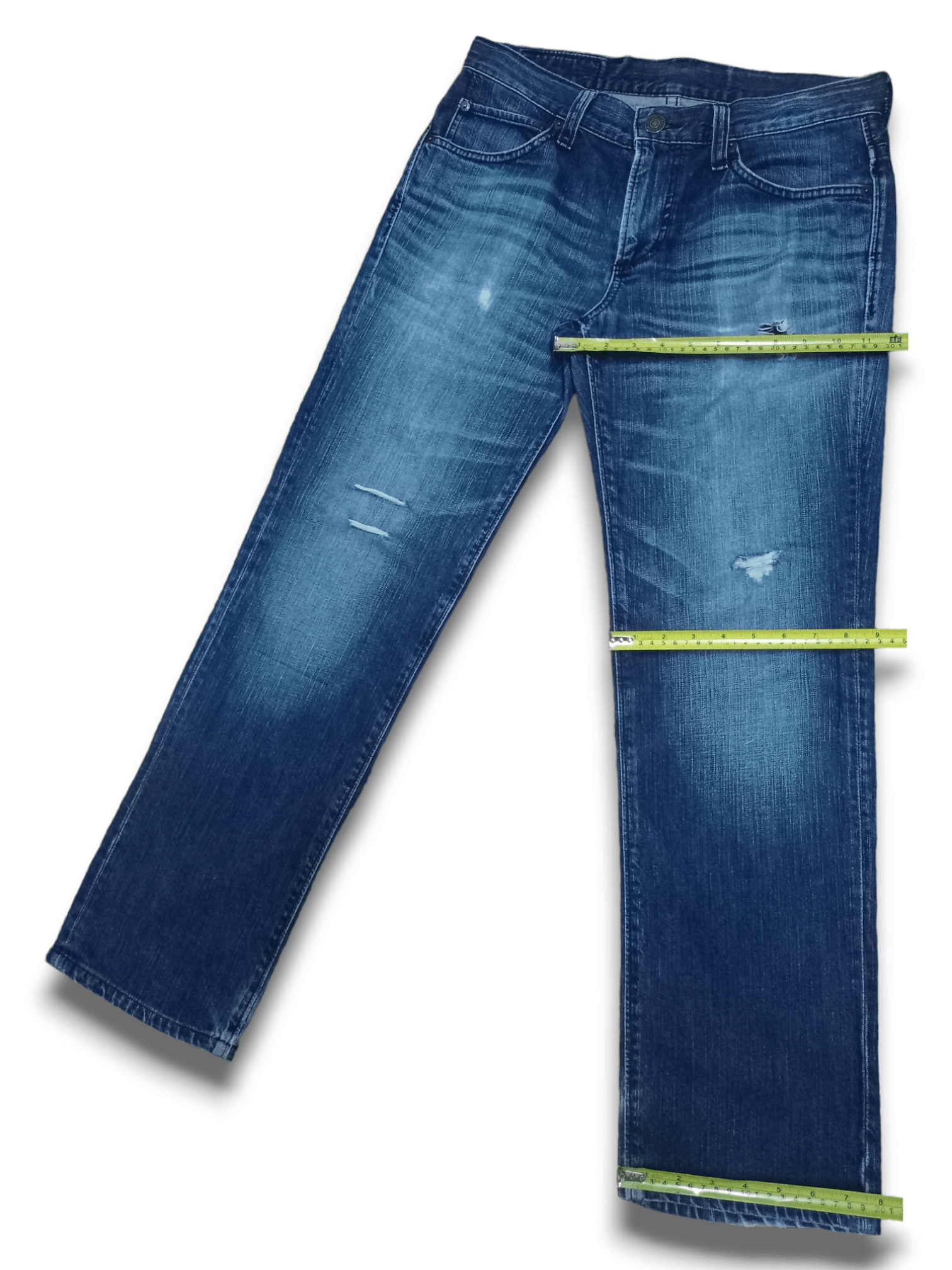 Edwin × Japanese Brand SALES🔥Vintage Edwin Blue Wash Distressed Loose Jeans Size US 32 / EU 48 - 11 Thumbnail