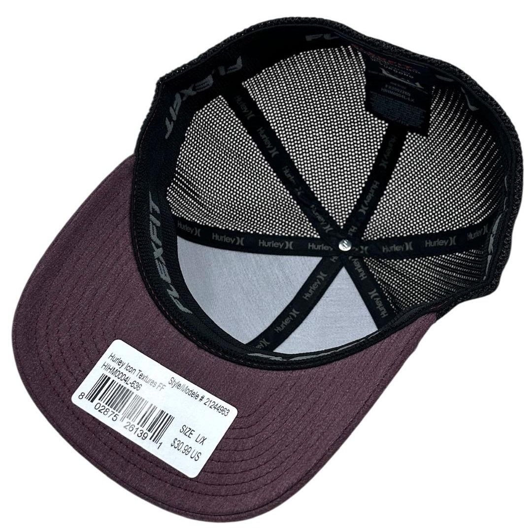 Hurley Hurley Hat Icon Textures Stretch Flex Trucker Cap in L/XL Size ONE SIZE - 4 Thumbnail