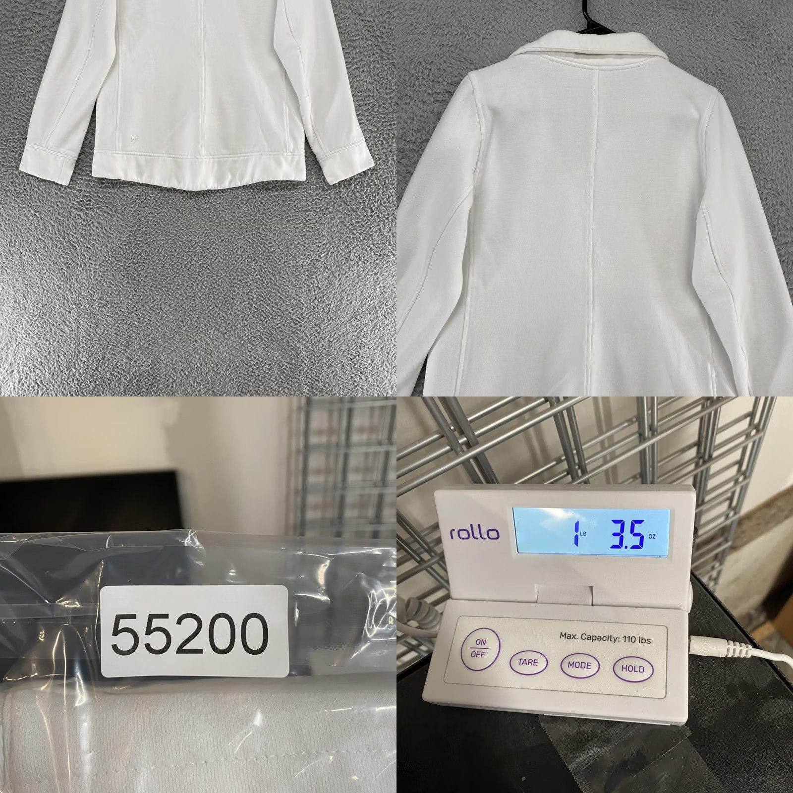 Lululemon Lululemon Jacket Womens 6 White Quilted Fleece Be True Full Zip Moto Pockets Shirt Size M / US 6-8 / IT 42-44 - 8 Thumbnail