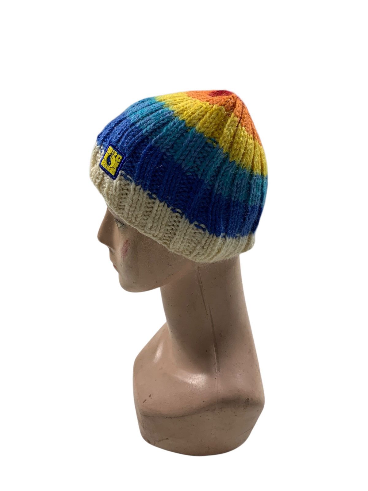 Japanese Brand Crochet knitted beanie hats rare Size ONE SIZE - 2 Thumbnail