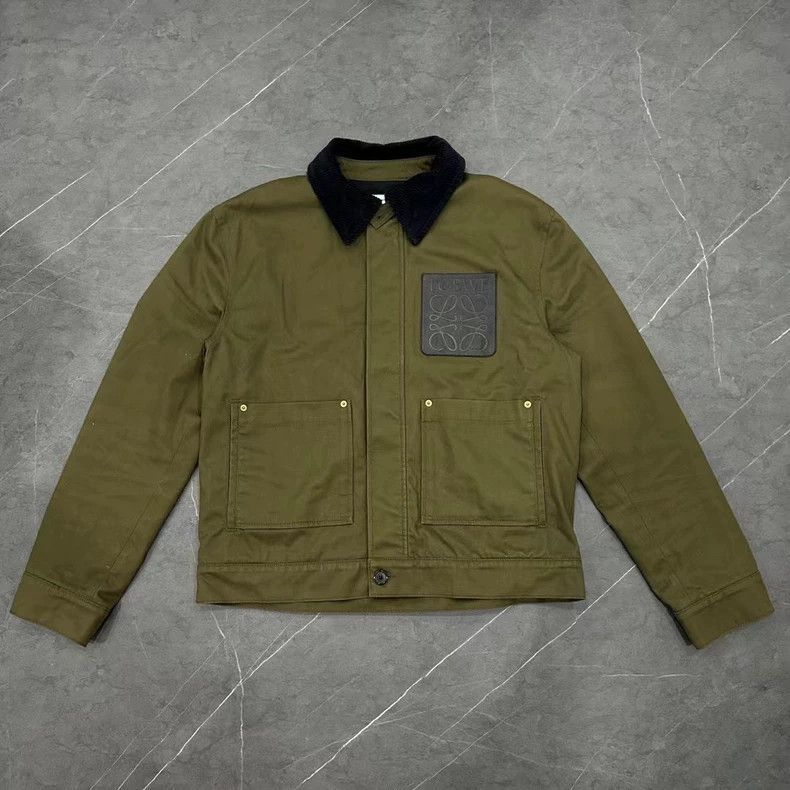 Loewe Loewe Olive green label wool work jacket Size US M / EU 48-50 / 2 - 1 Thumbnail