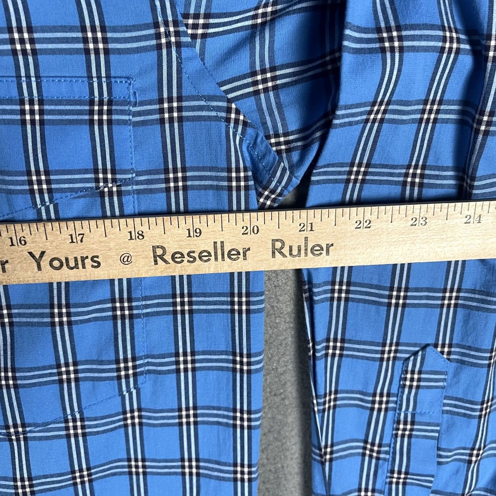 Wrangler Wrangler Shirt Mens Medium Blue Plaid Western Pearl Snap Long Sleeve MWR345B Size US M / EU 48-50 / 2 - 6 Thumbnail