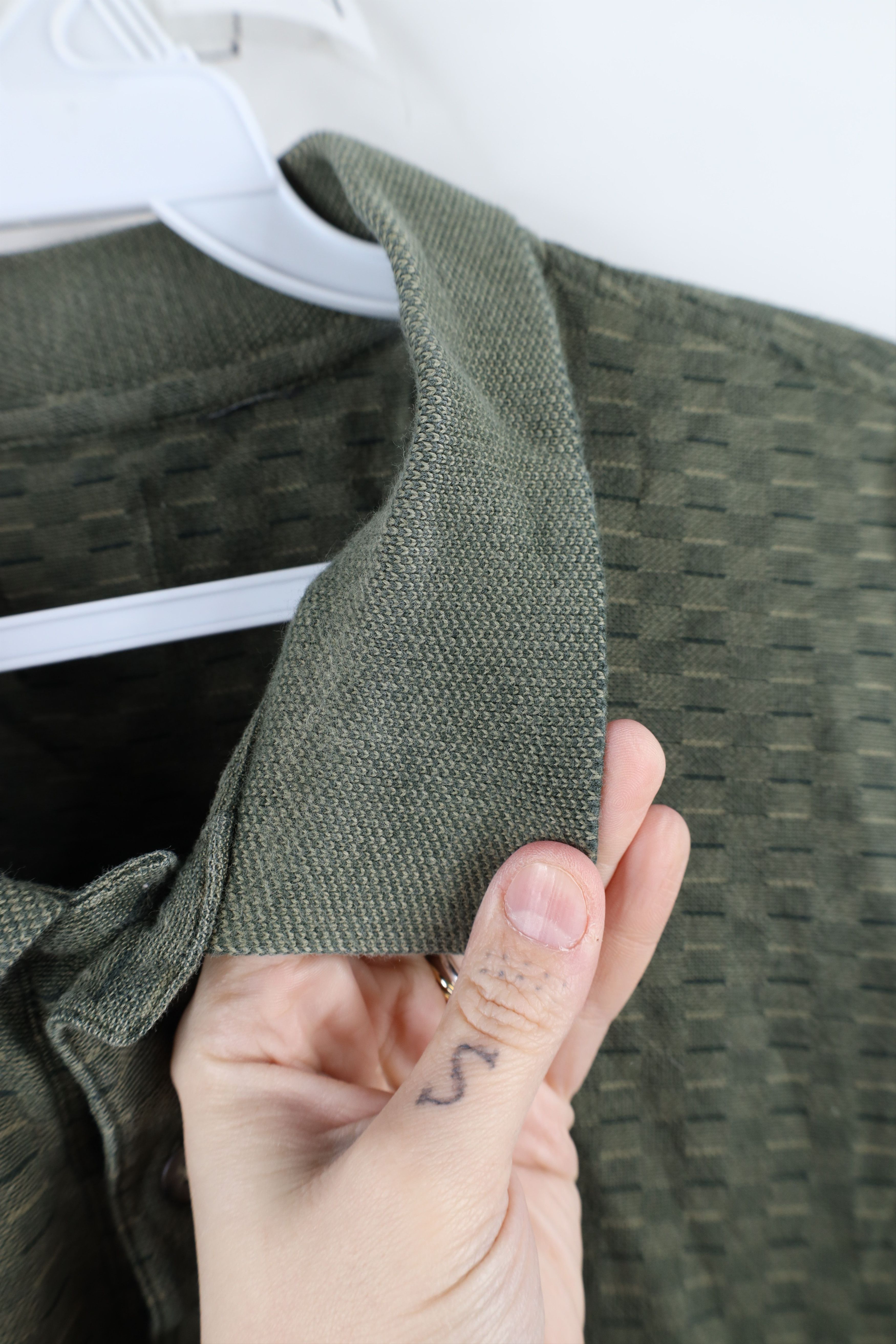 Vintage Vintage 90s Streetwear Knit Collared Polo Shirt Green Size US XL / EU 56 / 4 - 6 Thumbnail