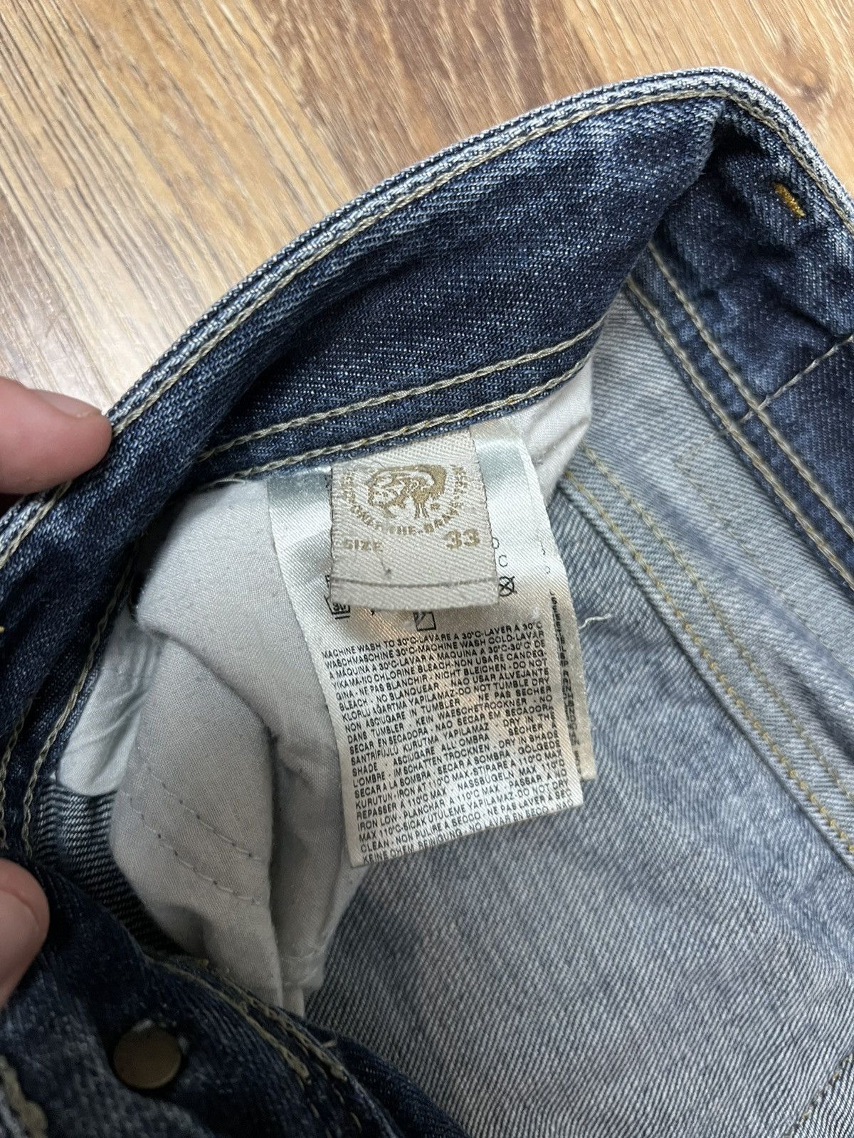 Diesel × If Six Was Nine × Japanese Brand Vintage Diesel Jeans Big Logo Distressed Baggy japanese 90s Size US 34 / EU 50 - 12 Thumbnail