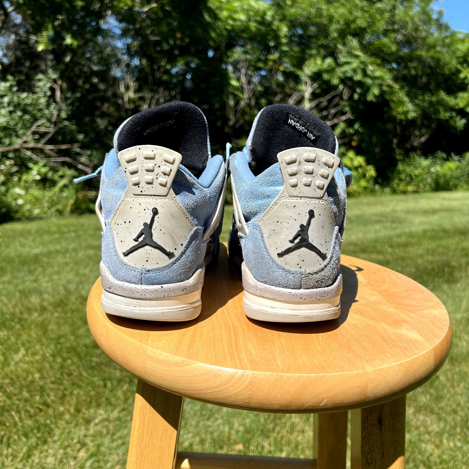 Jordan Brand × Nike Air Jordan 4 Retro GS University Blue Men's Shoes - Size 7 Size US 7 / EU 40 - 5 Thumbnail
