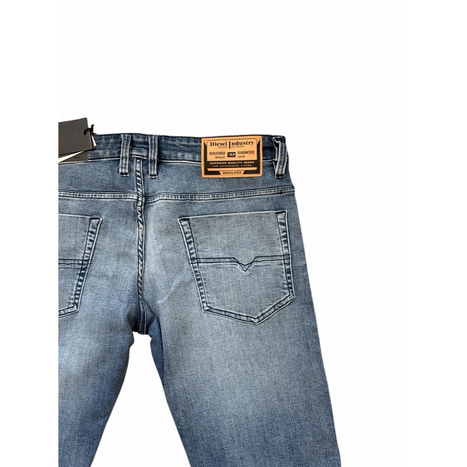 Diesel Diesel Mens Safado Straight Jeans RE021 Blue $250 Size 34/32 Size US 34 / EU 50 - 6 Thumbnail