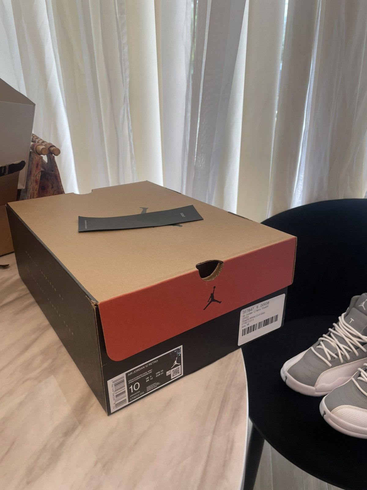 Jordan Brand Air jordan 12 Retro stealth Size US 10 / EU 43 - 5 Thumbnail