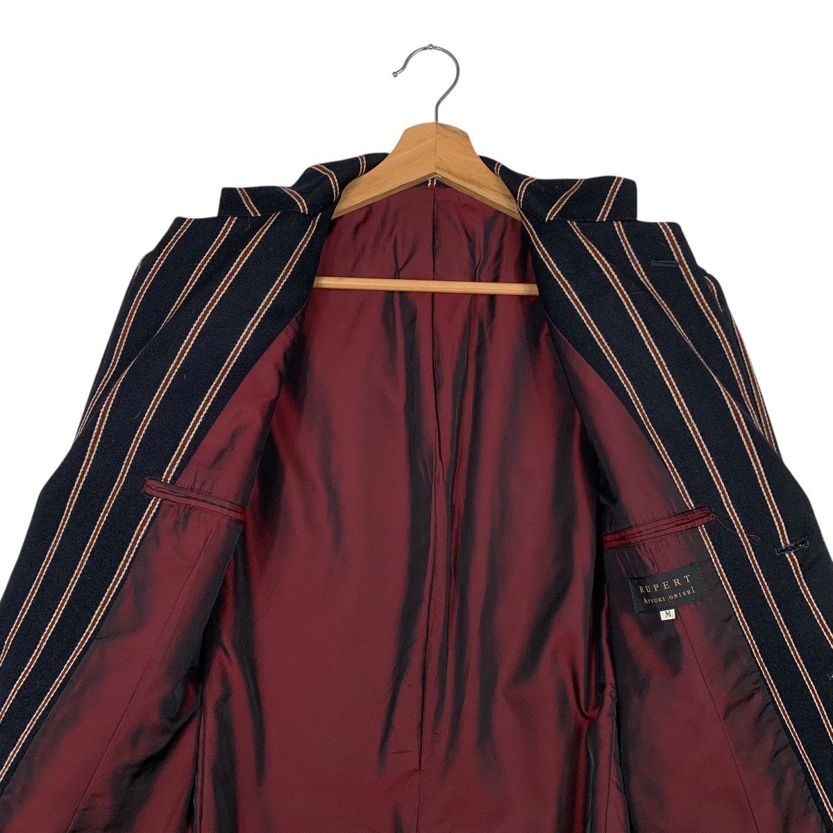 Japanese Brand Rupert By Atsuki Onishi Stripe Casual Jacket Size US M / EU 48-50 / 2 - 12 Thumbnail