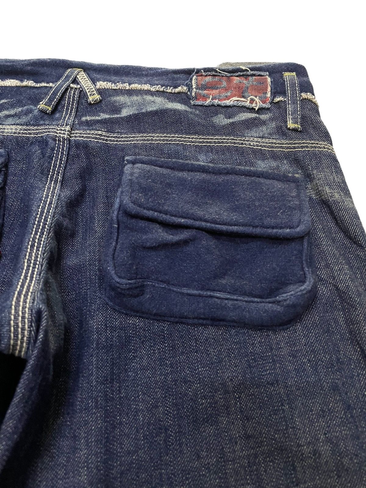 If Six Was Nine × Le Grande Bleu (L.G.B.) G.O.A Japan Style Indigo Wash Flared Wide Leg Jeans Size US 31 - 14 Thumbnail