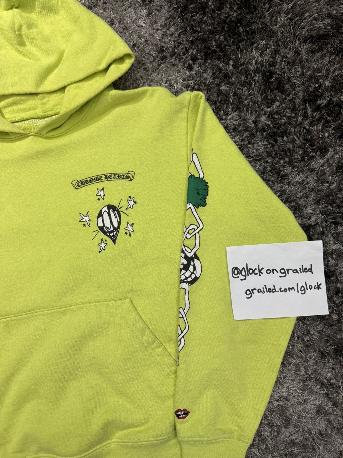 Chrome Hearts Chrome Hearts Matty Boy Link Lime Green Hoodie Size Small Size US S / EU 44-46 / 1 - 4 Thumbnail