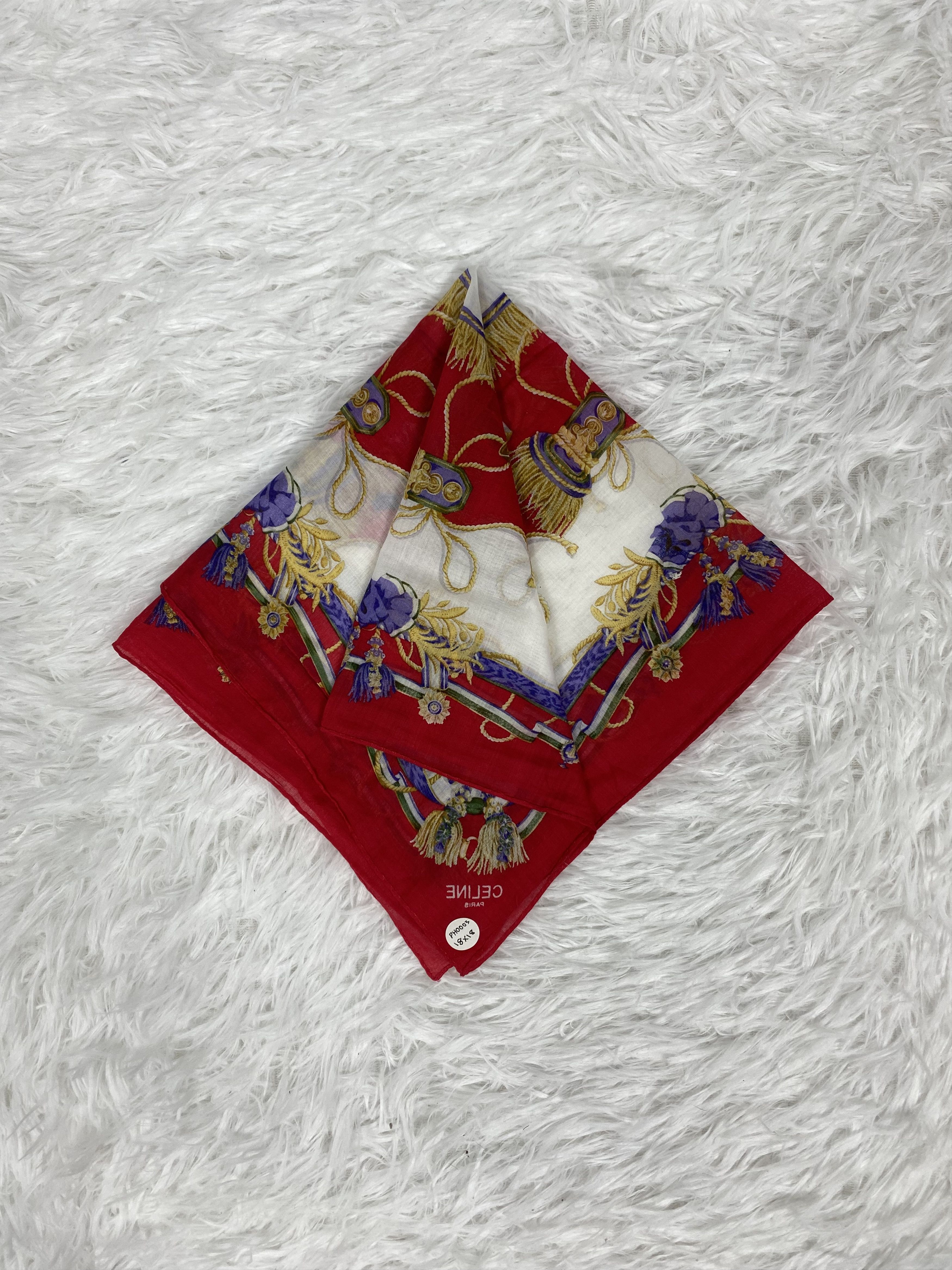 Celine × Vintage Vintage Celine Handkerchief PH0003 Size ONE SIZE - 1 Thumbnail