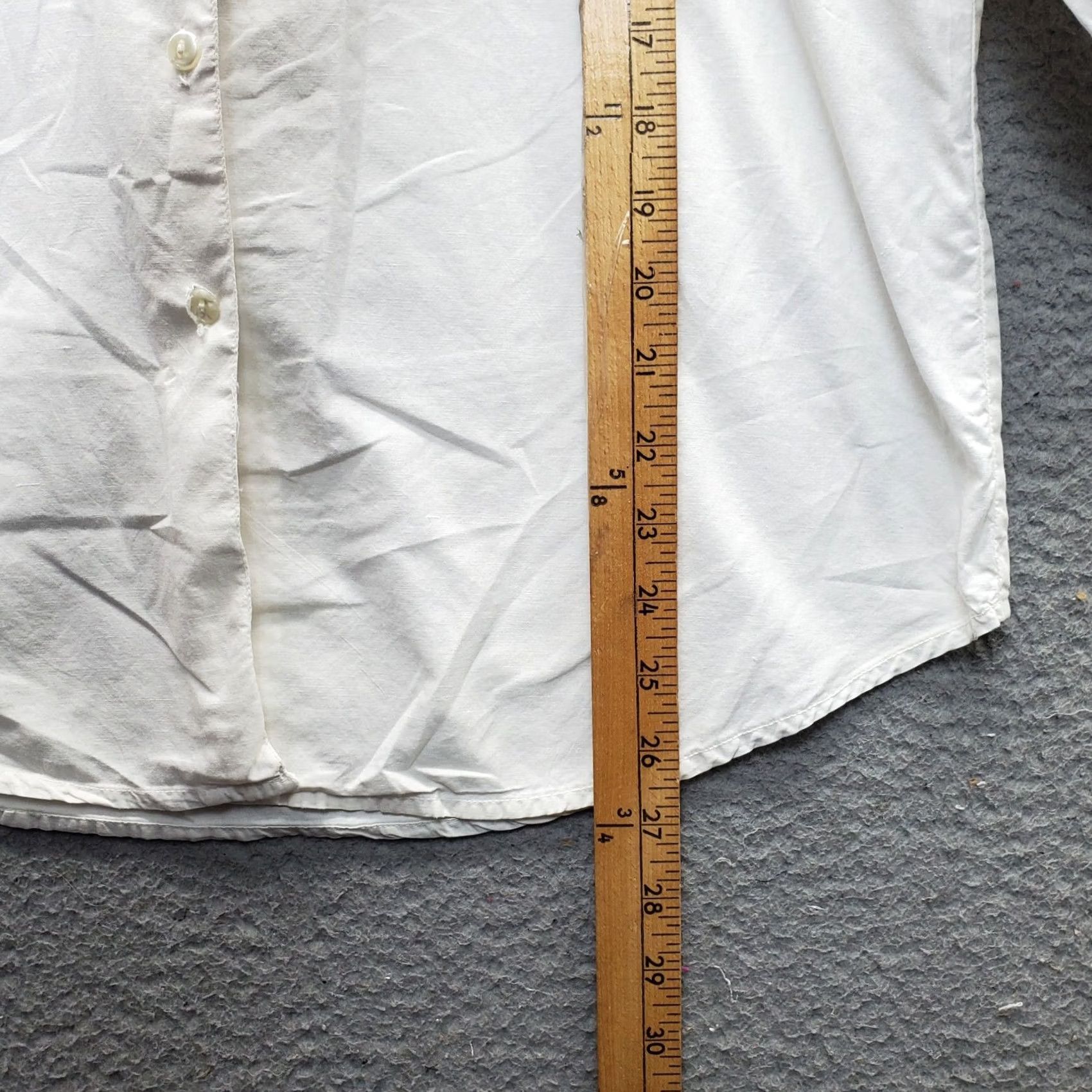Vintage Forenza Shirt Womens S White Embroidered Beaded Long Sleeve Collared Button-Up Size S / US 4 / IT 40 - 4 Thumbnail