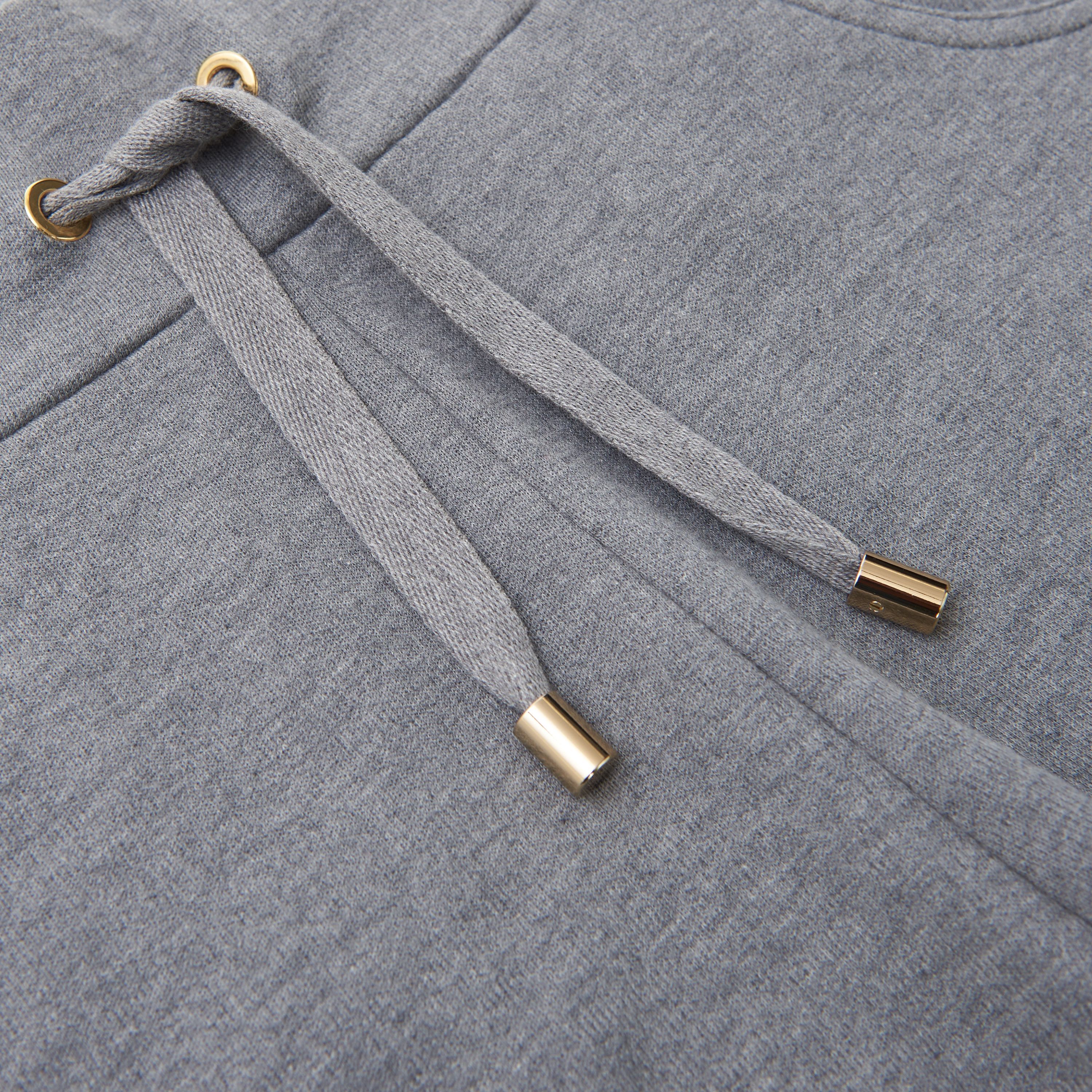Balmain Heather Gray Cashmere & Cotton Shorts With Monogram Logo Size 32" / US 10 / IT 46 - 4 Thumbnail