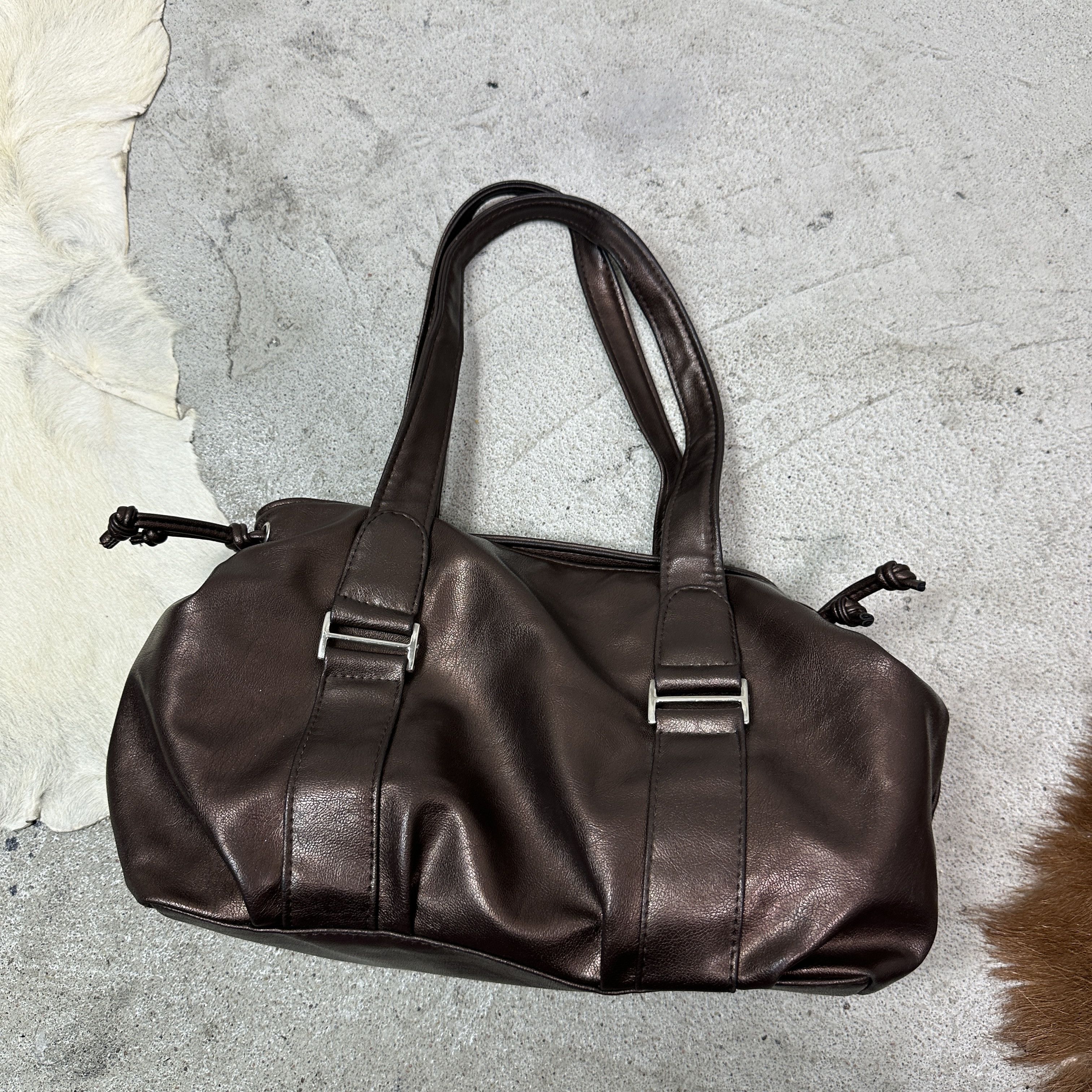 Vintage Vintage Avant Garde Vintage Hobo Brown Metallic Bag Y2K Size ONE SIZE - 2 Thumbnail