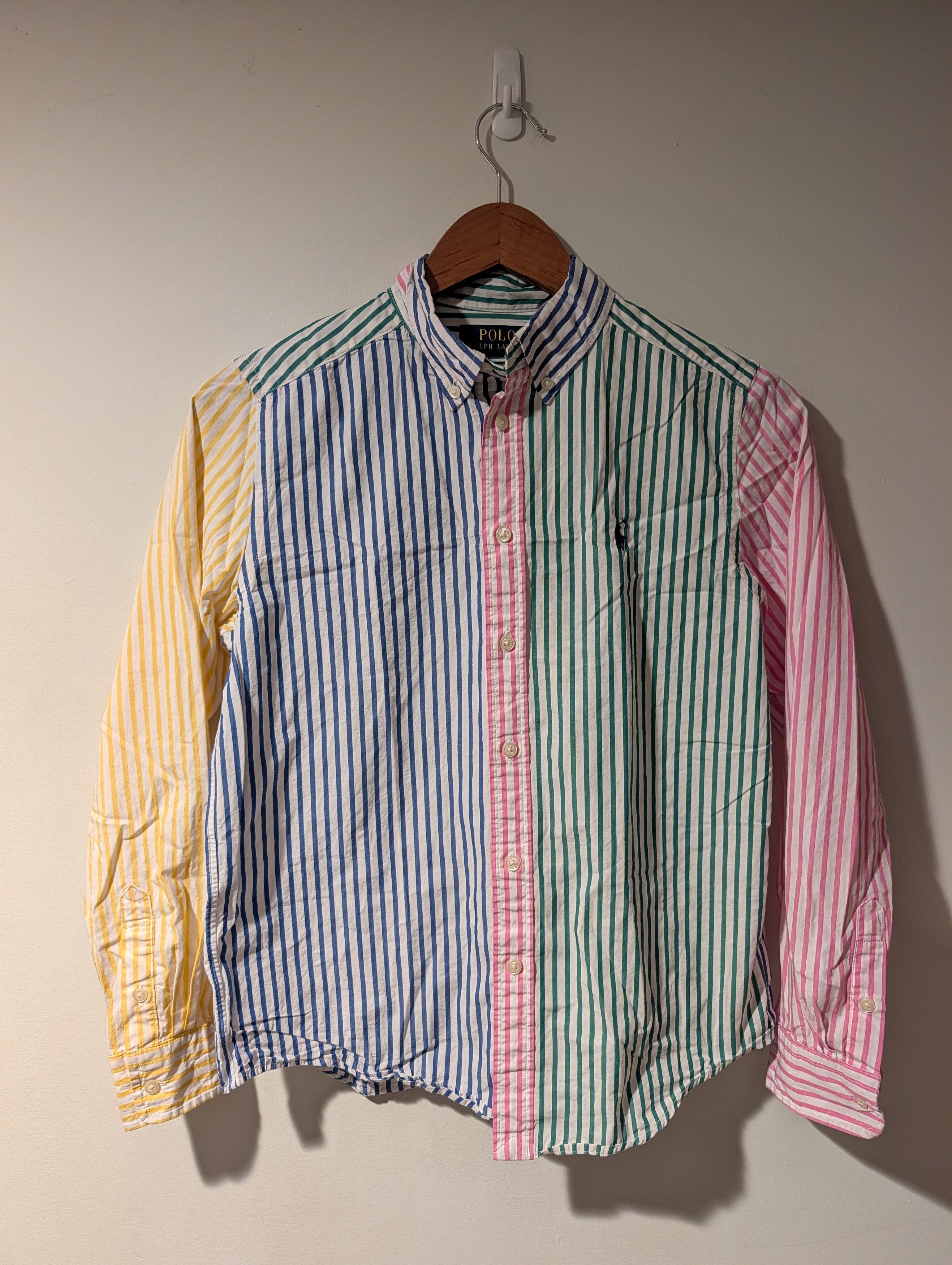 Polo Ralph Lauren Polo Ralph Lauren Fun Shirt Youth Large Multi Striped Button Size US L / EU 52-54 / 3 - 1 Thumbnail