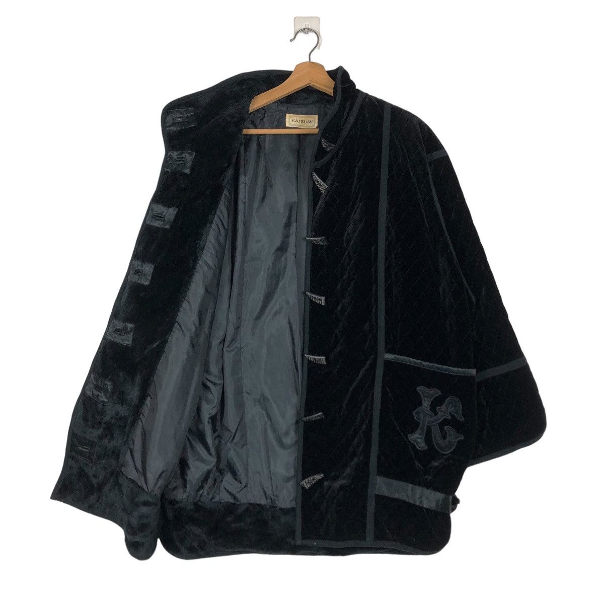 Designer × Japanese Brand × Vintage 🔥VINTAGE VELVET BUTTON JACKET QUILTED KATSUMI ISSEY MIYAKE Size US L / EU 52-54 / 3 - 13 Thumbnail