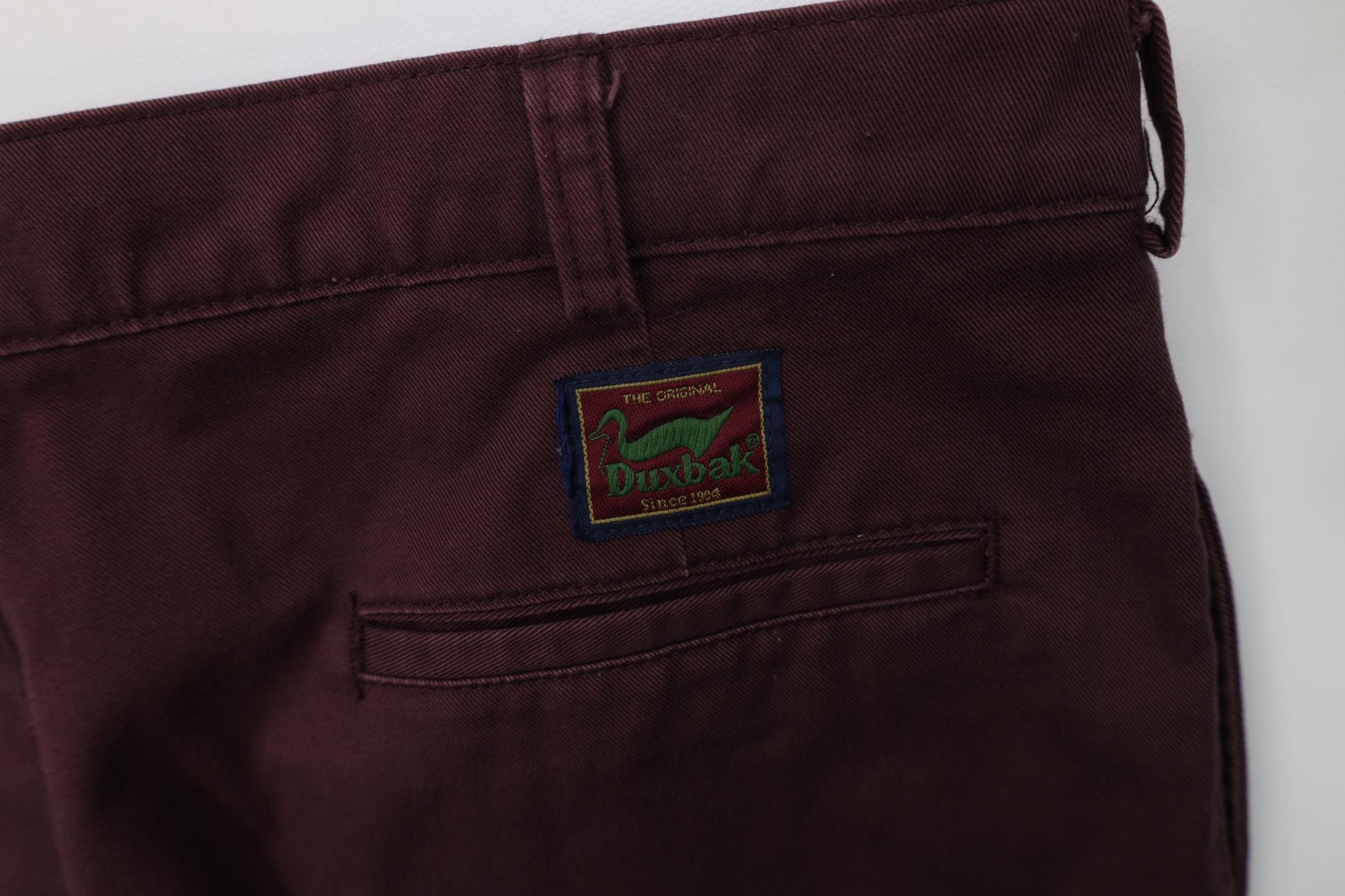 Vintage Vintage 90s Streetwear Wide Leg Chino Pants Cotton Maroon Size US 36 / EU 52 - 13 Thumbnail