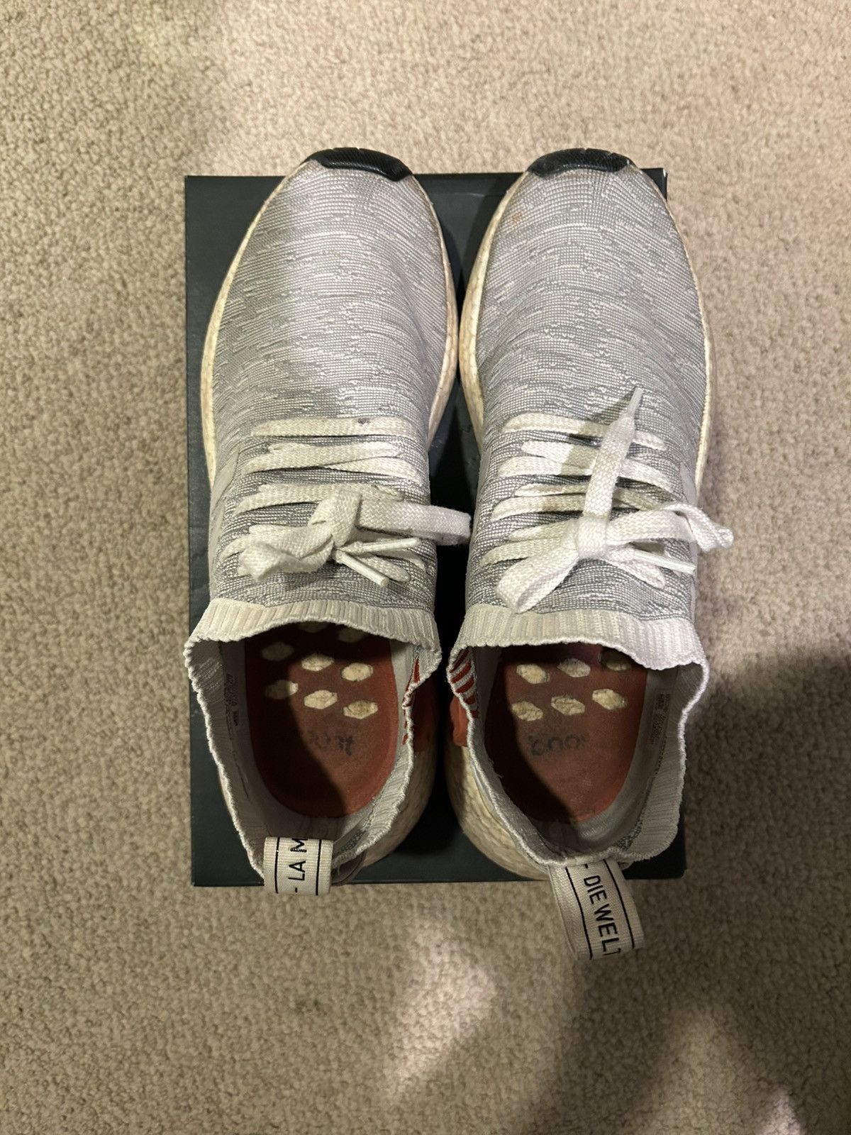 Adidas Adidas NMD R2 PrimeKnit “Running White” Mens Size 10.5 Size US 10.5 / EU 43-44 - 4 Thumbnail