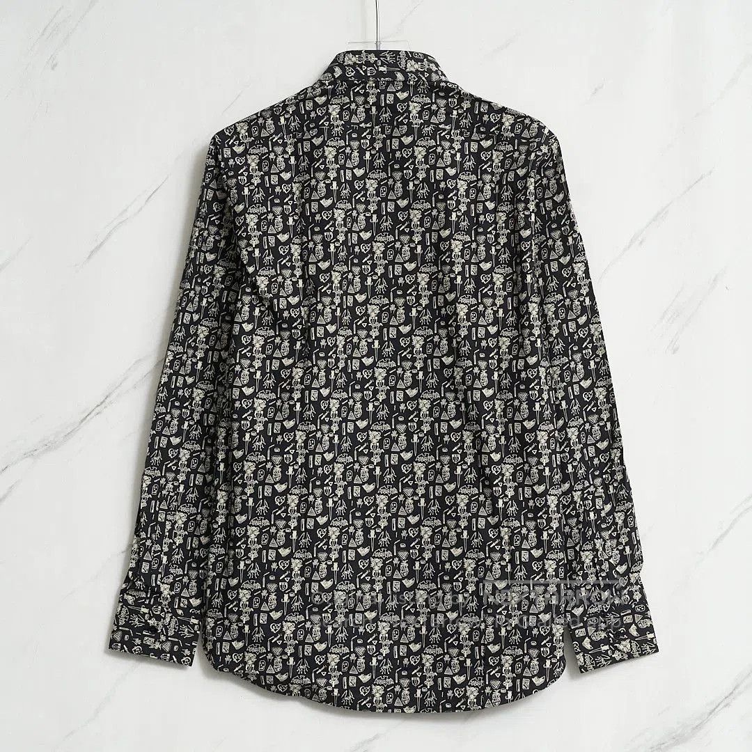 Saint Laurent Paris Saint Laurent Men's Patterned Print Shirt. Size US M / EU 48-50 / 2 - 5 Thumbnail
