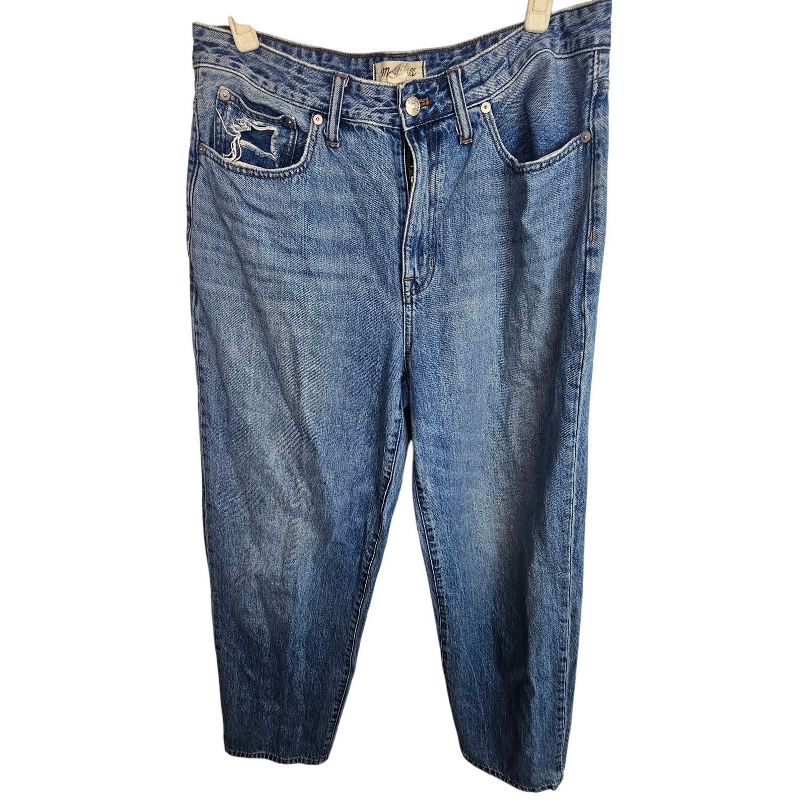 Madewell Madewell Womens The DadJean Sz 29 High Waist Distressed Size 33" - 1 Thumbnail
