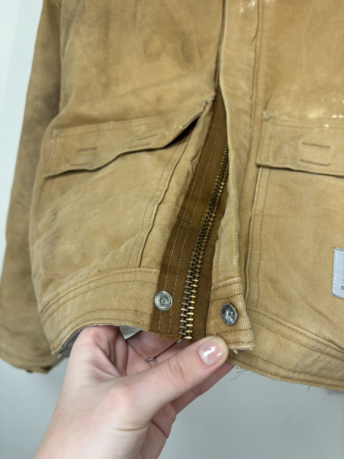 Carhartt Vintage 90s Carhartt Made In USA Work Boxy Cropped Jacket Size US L / EU 52-54 / 3 - 10 Thumbnail