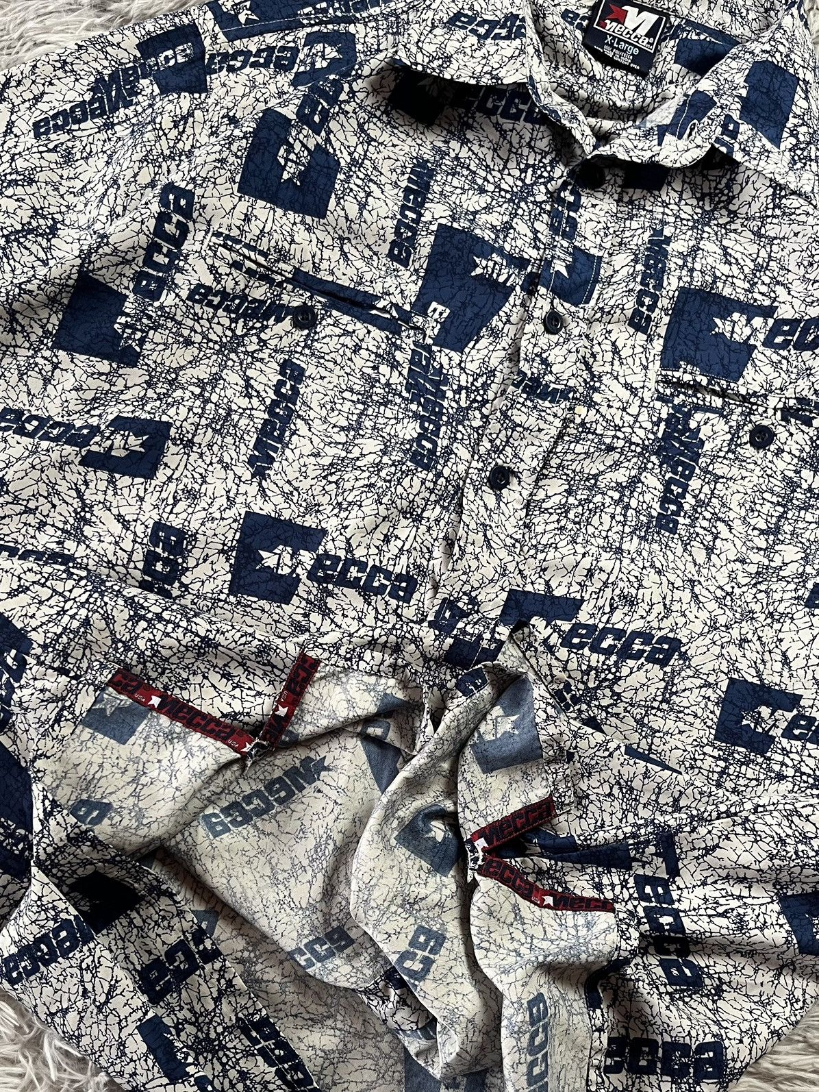 Mecca Vintage Mecca usa shirt over print Size US XL / EU 56 / 4 - 7 Thumbnail