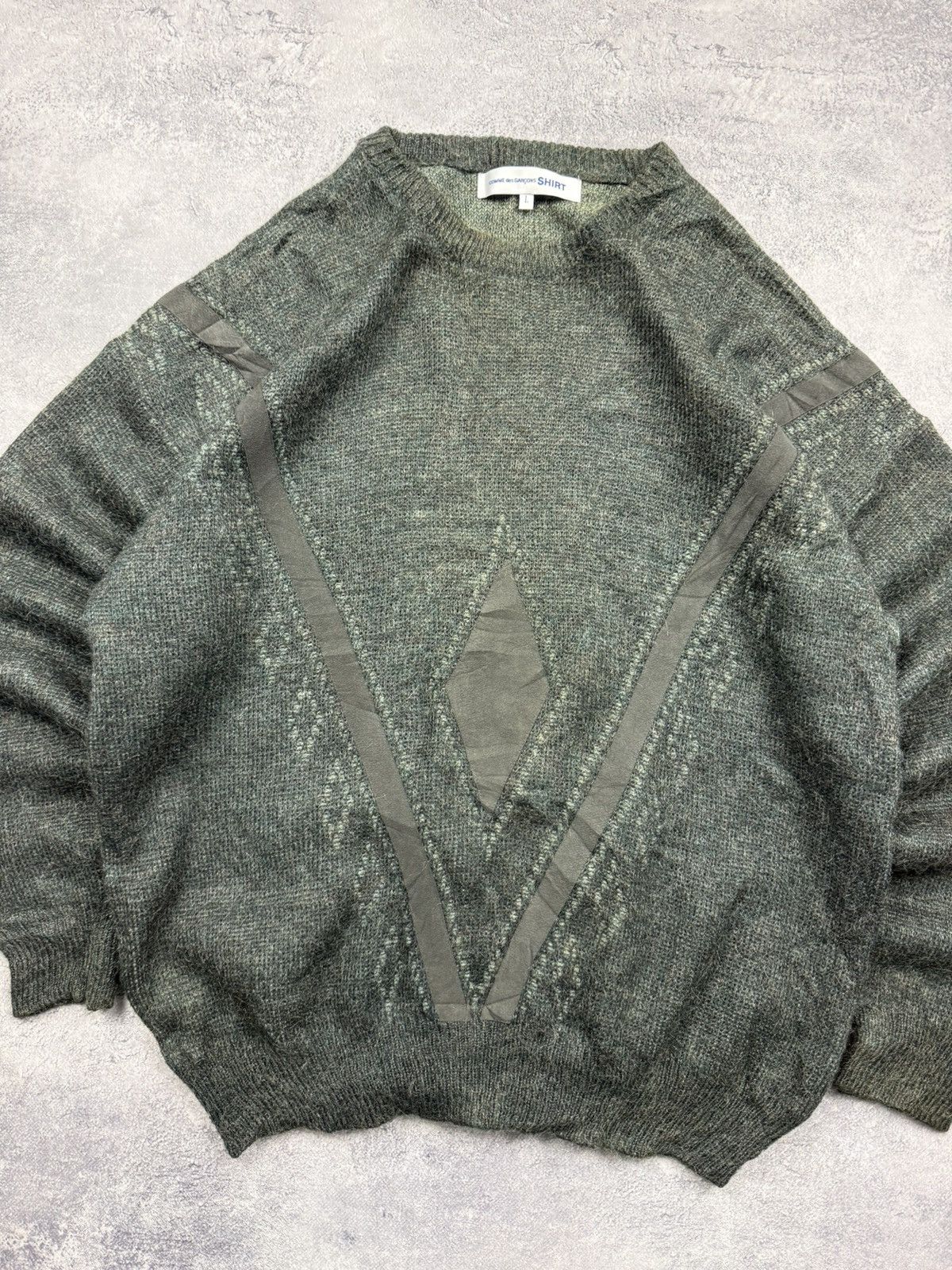 Comme des Garcons SHIRT Comme des Carçons SHIRT Wool Sweater Japanese Brand Size US L / EU 52-54 / 3 - 7 Thumbnail