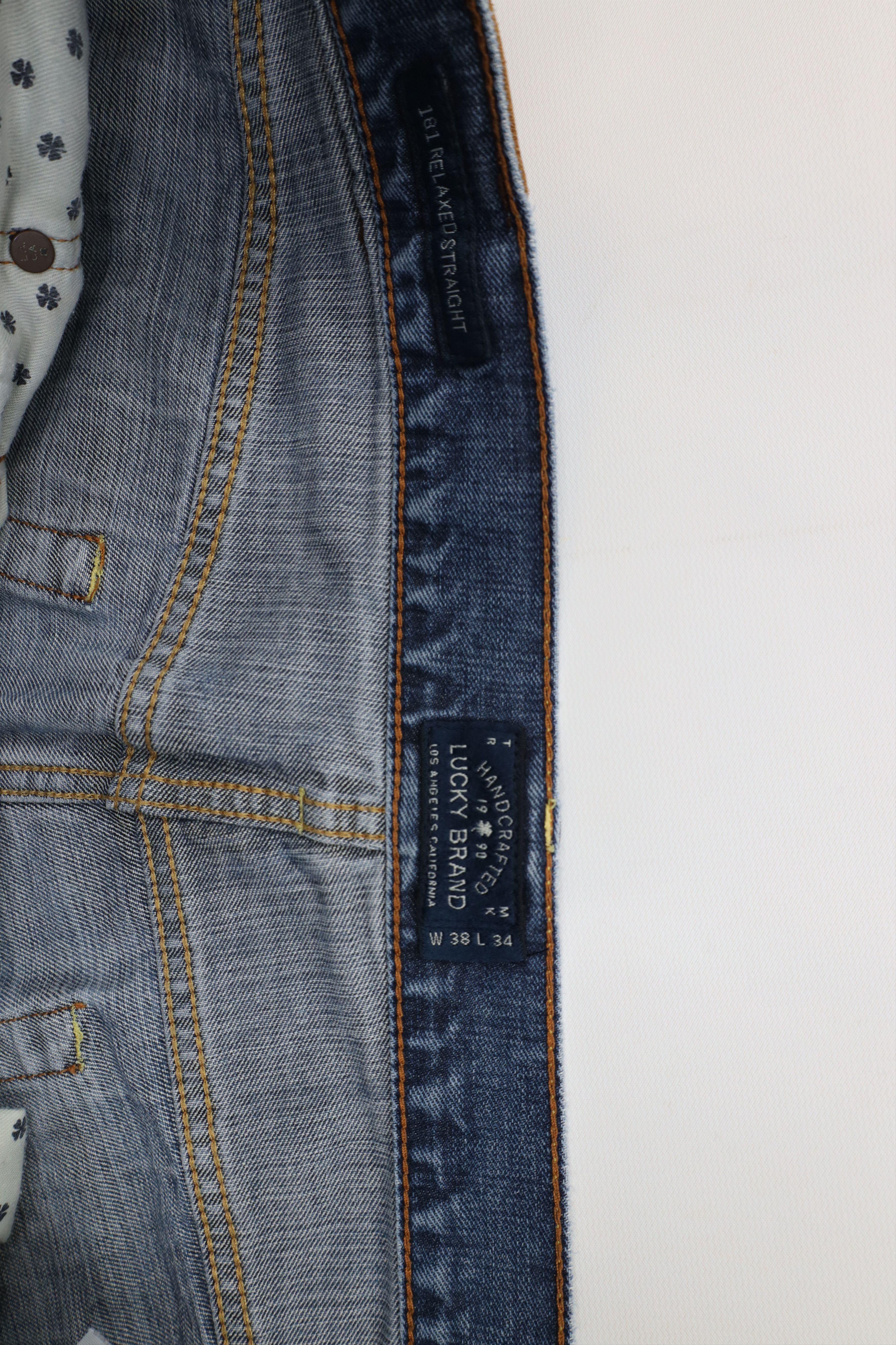 Lucky Brand Vintage Y2K Lucky Brand Straight Wide Leg Denim Jeans Size US 38 / EU 54 - 10 Thumbnail