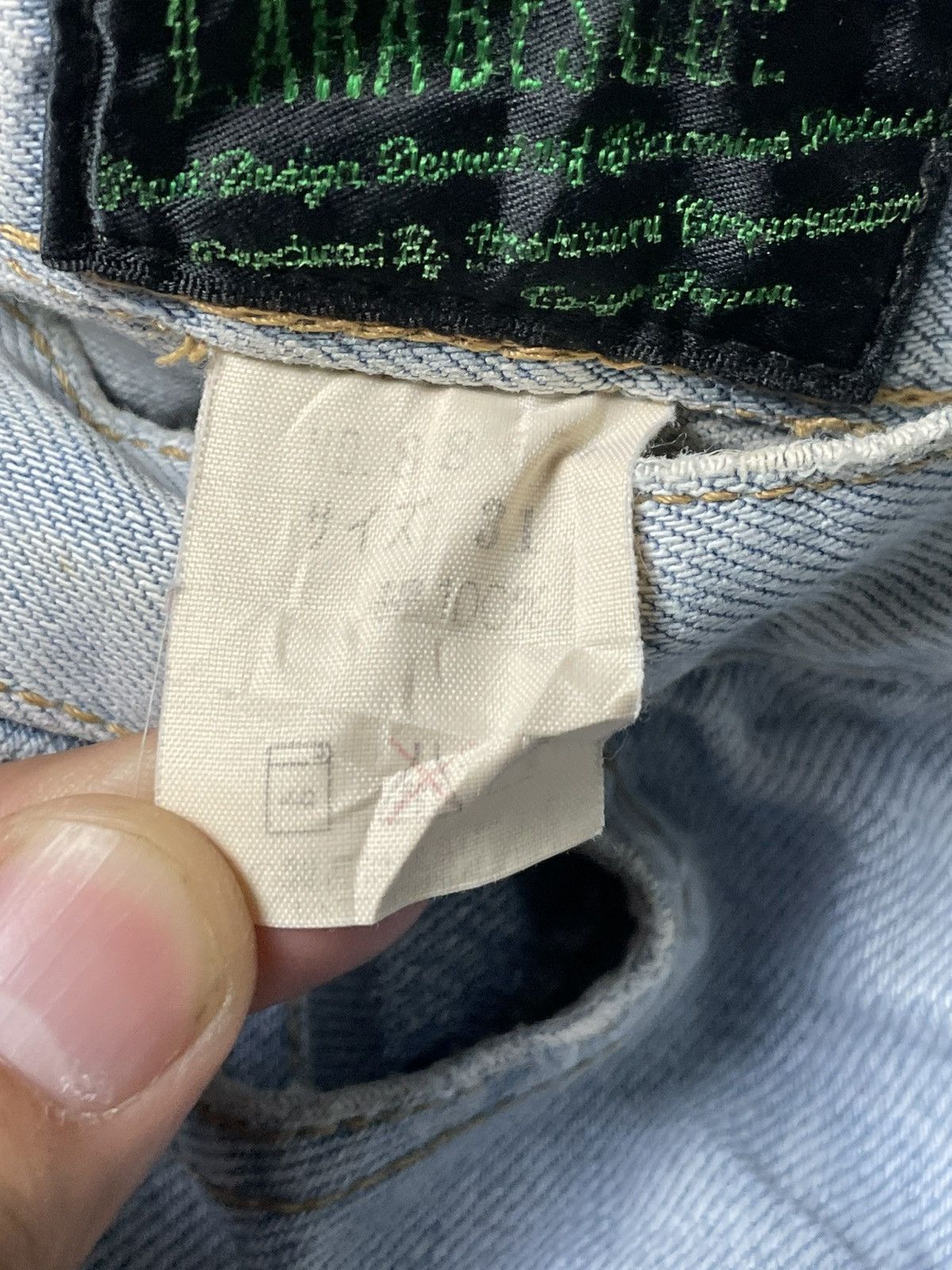 Japanese Brand × Vintage LARA RESCUE Brand Straight Cut Jeans (91) Size US 26 / EU 42 - 8 Thumbnail