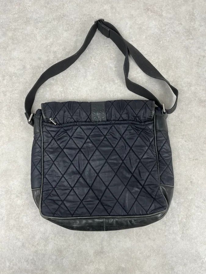 Dolce & Gabbana AW2003 Dolce & Gabbana Losange Black Leather Shoulder Bag Size ONE SIZE - 6 Thumbnail