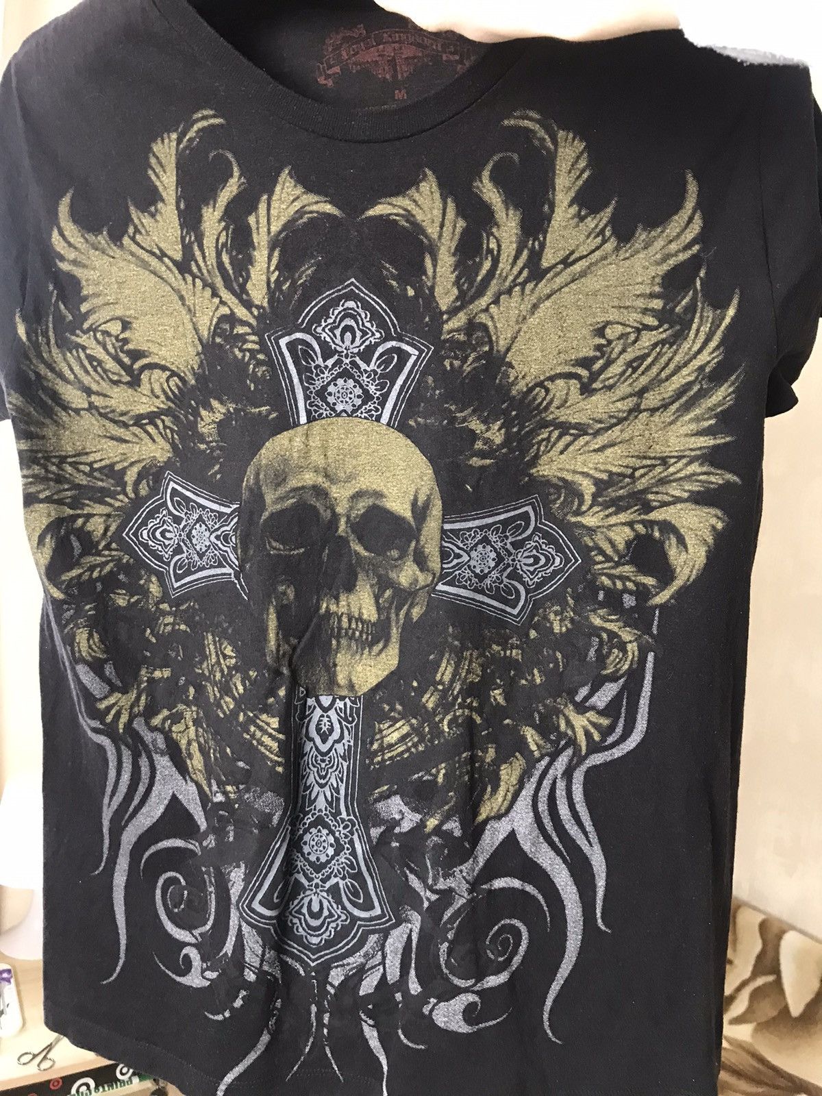 Affliction × Ed Hardy × If Six Was Nine 🔥 Rare Gothic Affliction Punk Skull Angel T Shirt Y2K Vintag Size US M / EU 48-50 / 2 - 10 Thumbnail