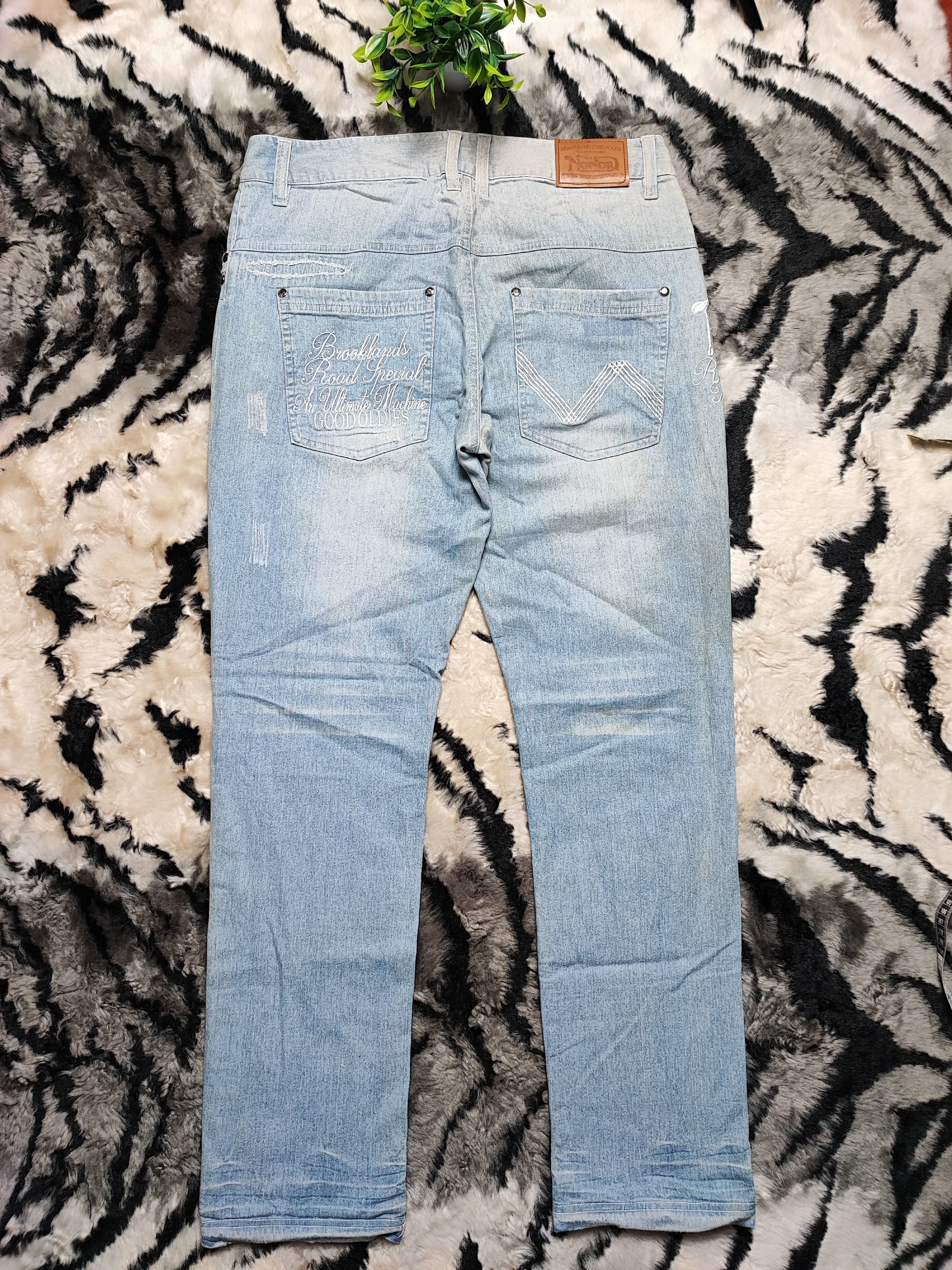 Japanese Brand × Norton × Vintage Special Design Norton Jeans Size US 35 - 10 Thumbnail