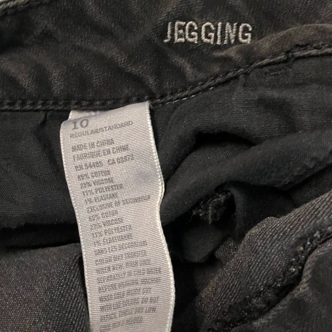 American Eagle Outfitters American Eagle Womens Pants Black Denim Low Rise Skinny Jegging Stretch 10 Size 32" / US 10 / IT 46 - 5 Thumbnail