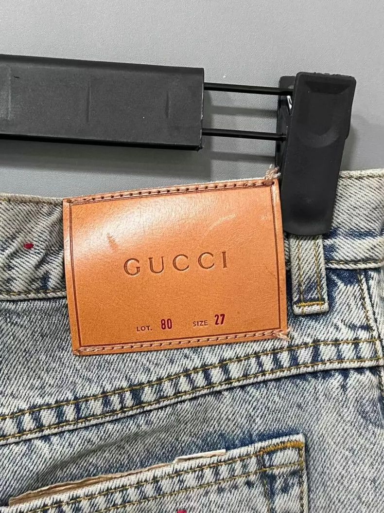 Gucci Gucci Patterned embroidered jeans 2501-Nextarrow Size US 27 - 5 Thumbnail