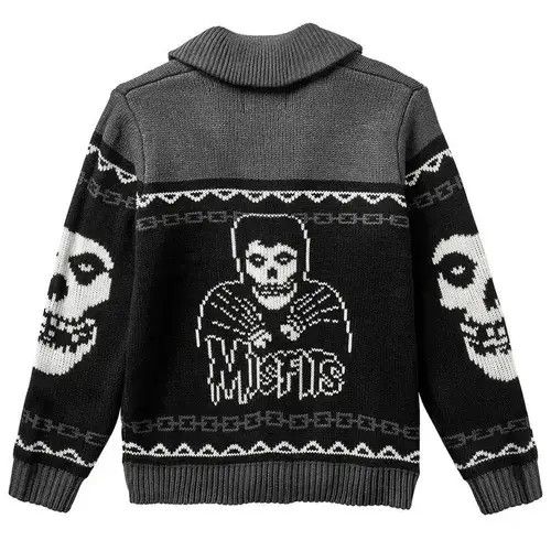 Japanese Brand Gothic Ghost Pattern Sweater Knit Top Loose Long Size US M / EU 48-50 / 2 - 6 Thumbnail